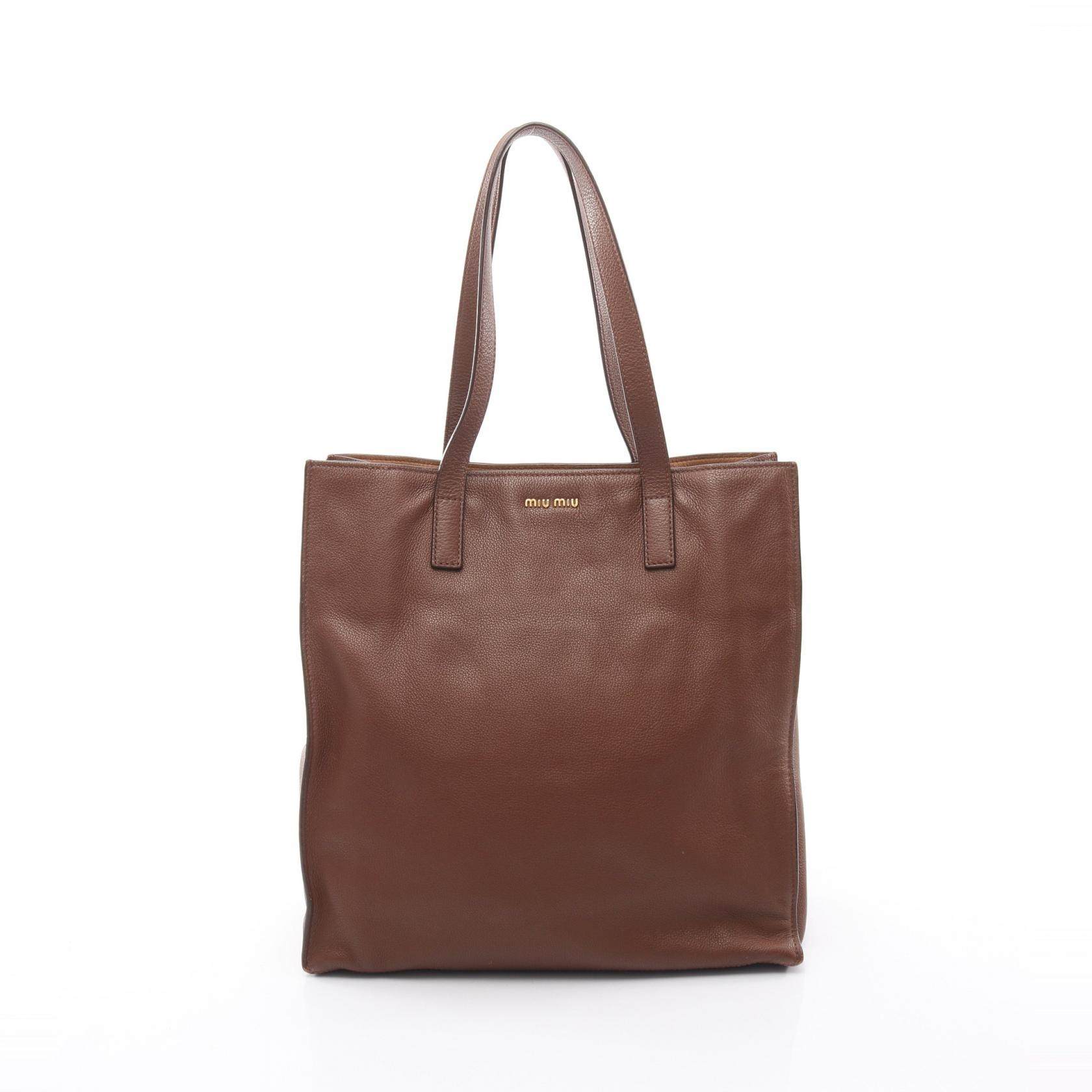 Miu Miu Leather Tote Bag