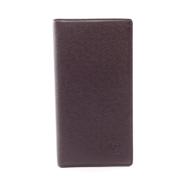 Louis Vuitton Porte Valeurs Cartes Credit Taiga Long Wallet