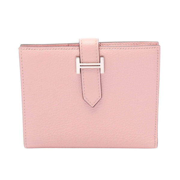 Hermes Bearn Compact Chevre Leather Wallet
