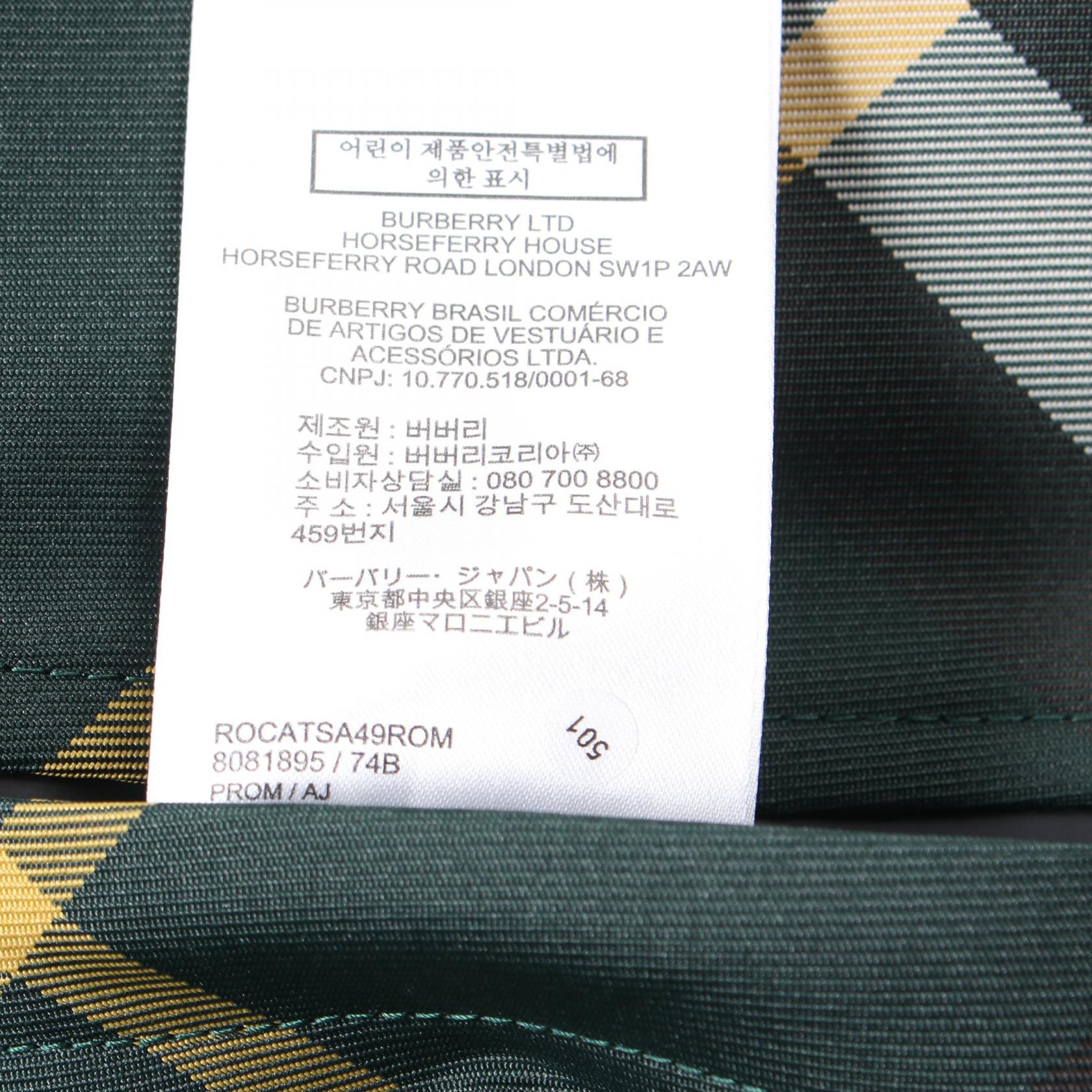 Burberry MO-PAT Check Polyester Outerwear