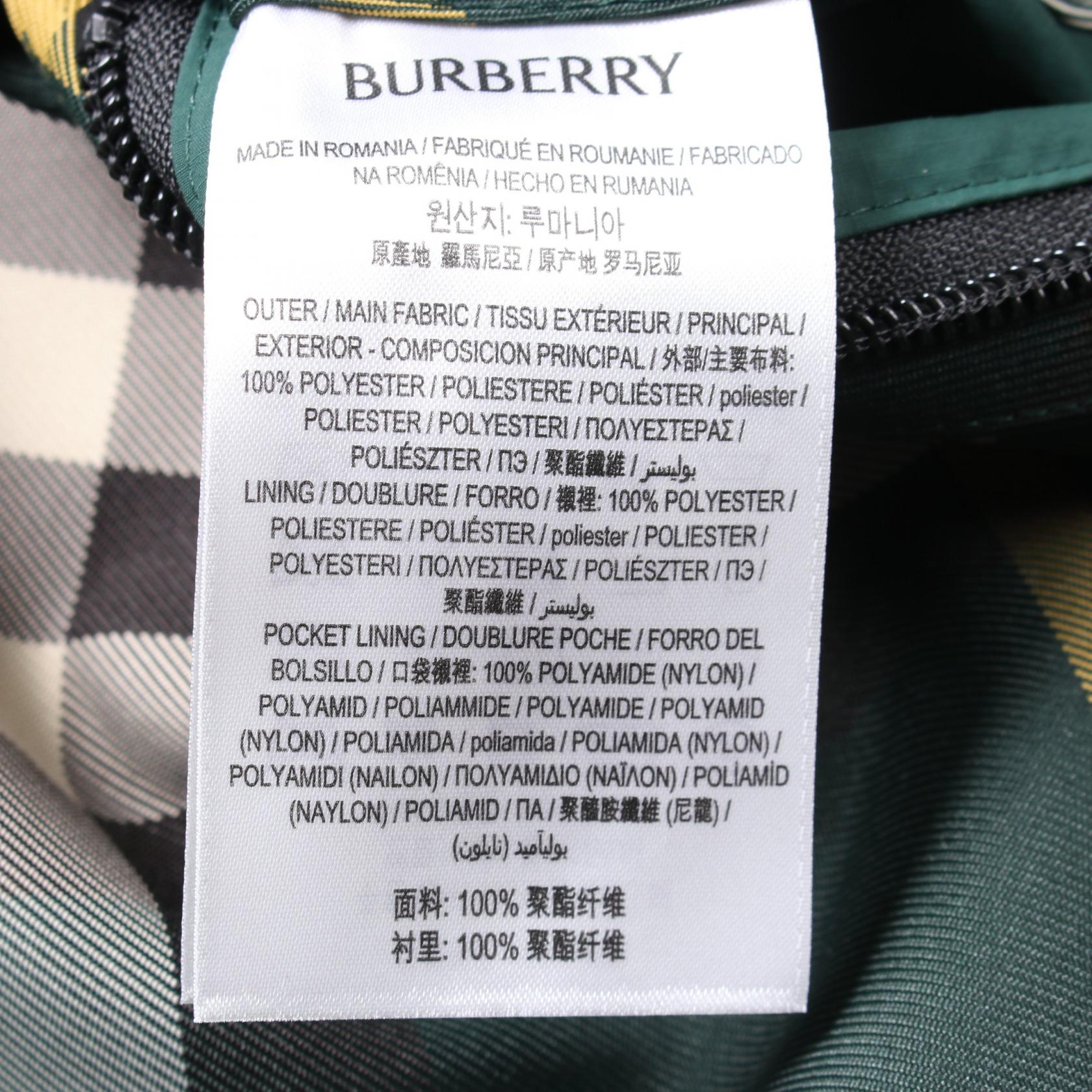 Burberry MO-PAT Check Polyester Outerwear