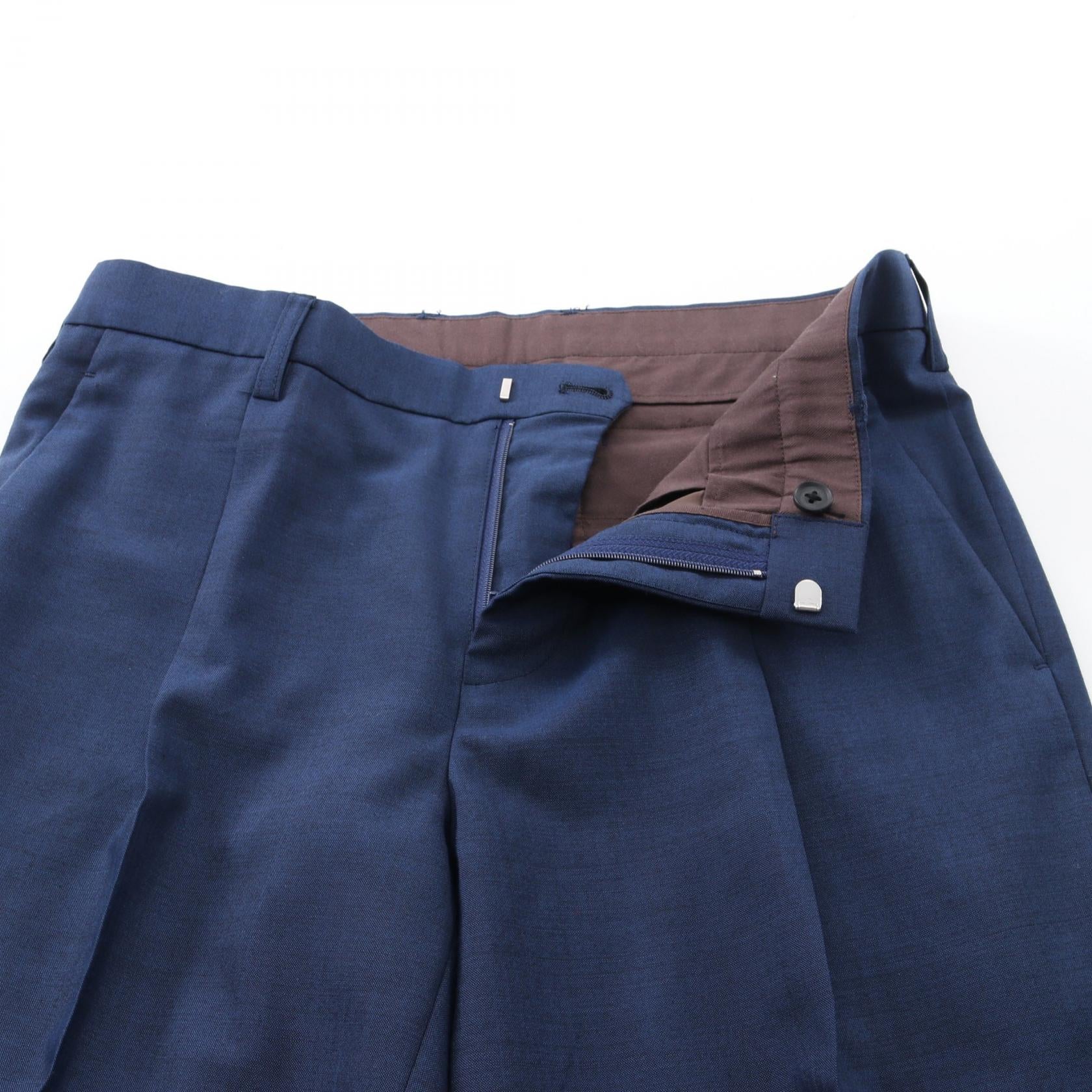 Wool Zip Tapered Pants Navy 21SCM-P26109S