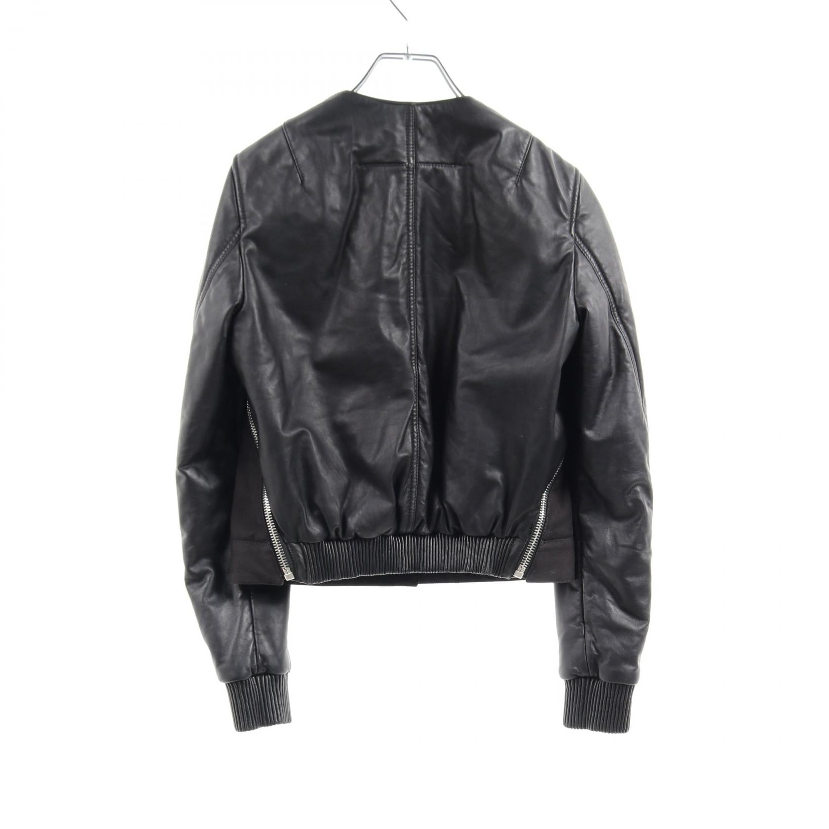 Givenchy Leather Cotton Outerwear Black