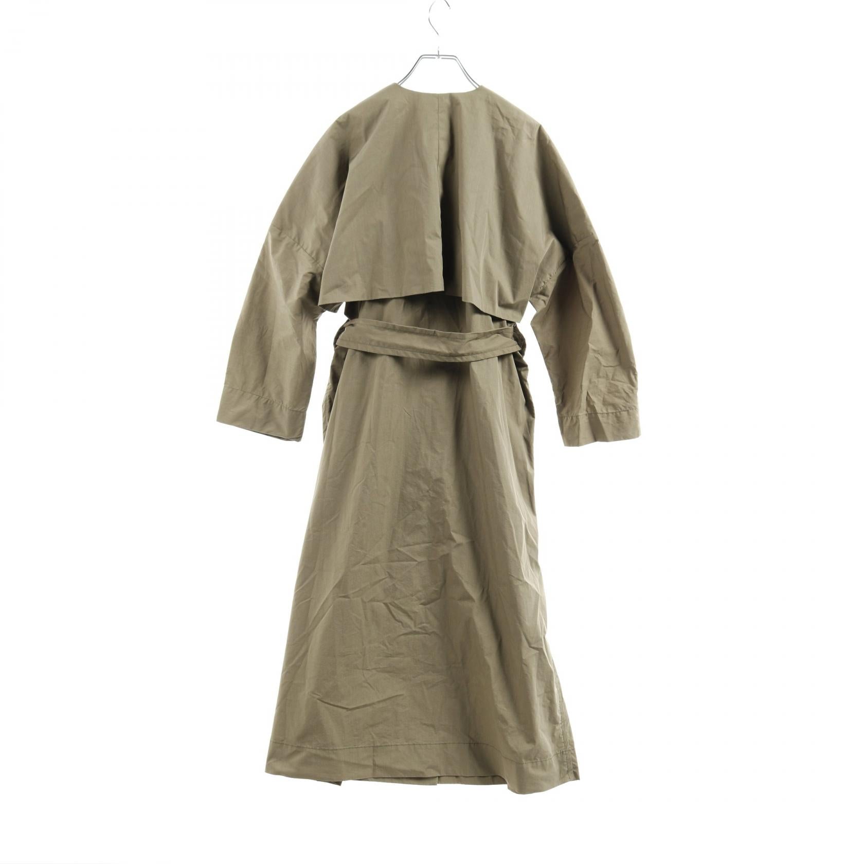 Ganni Women's Cotton Outerwear Khaki