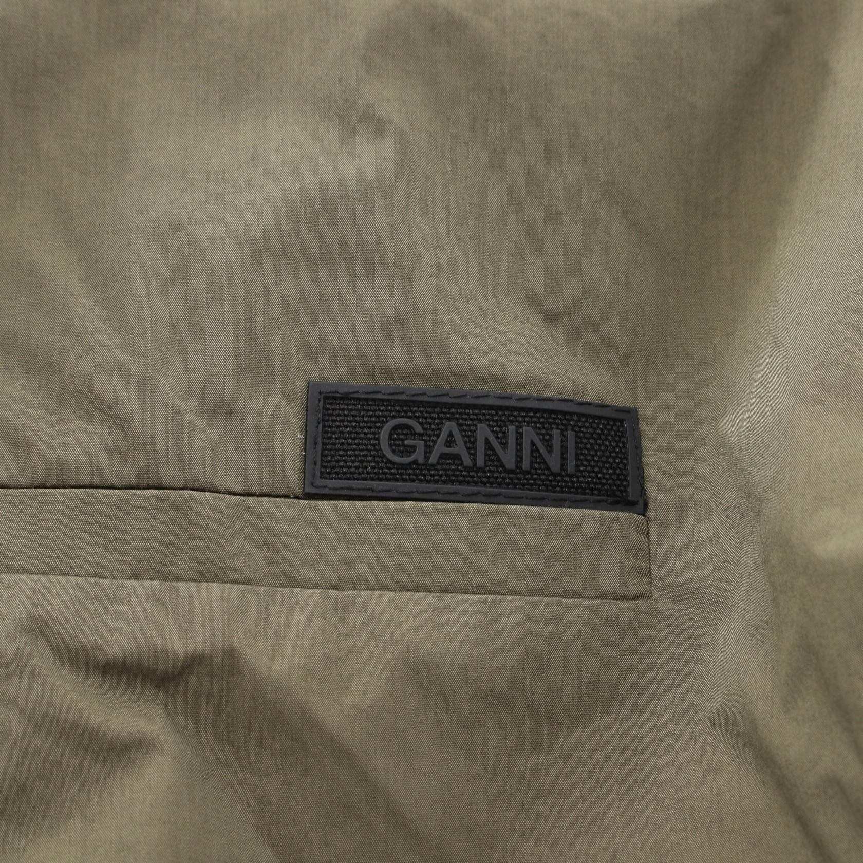 Ganni Women's Cotton Outerwear Khaki