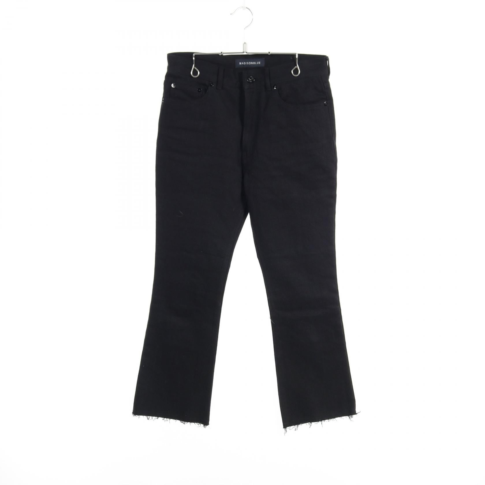 MADISONBLUE Slim Flare Denim Pants Black