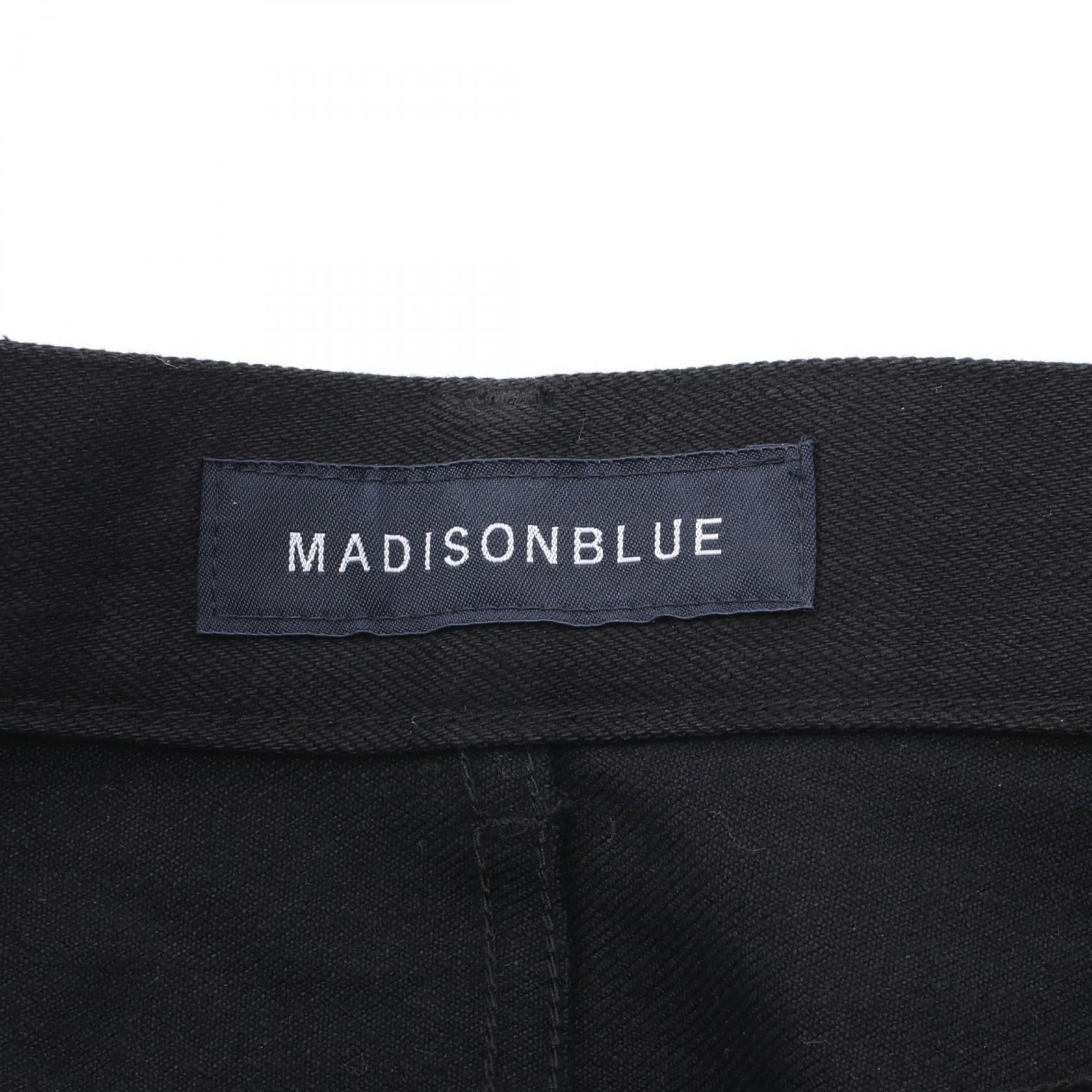 MADISONBLUE Slim Flare Denim Pants Black