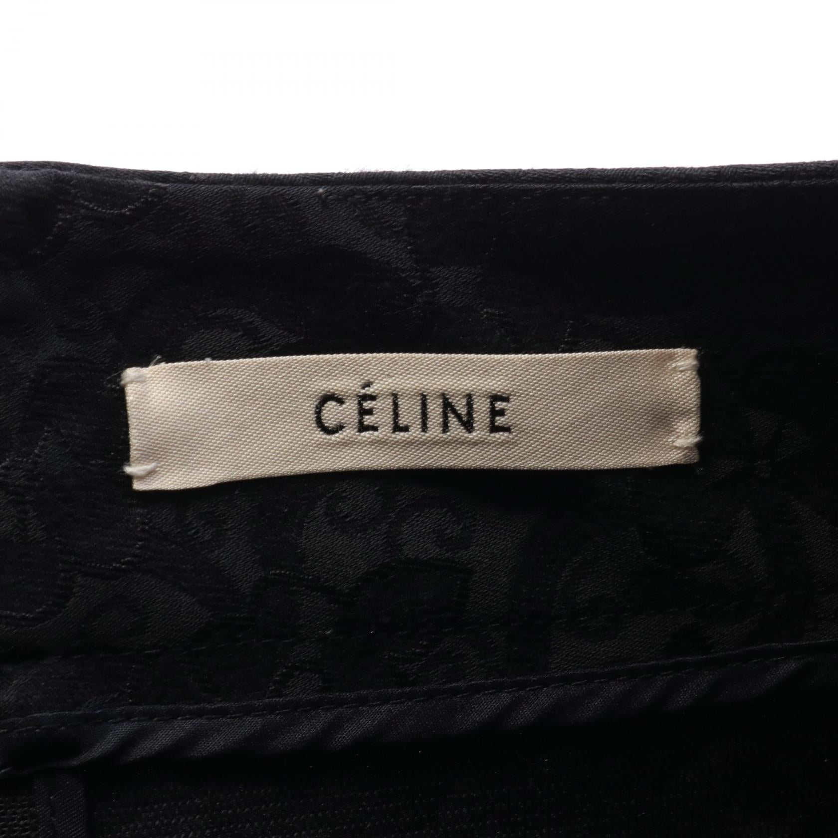 Celine Cotton Skirt Black 2G69/4023