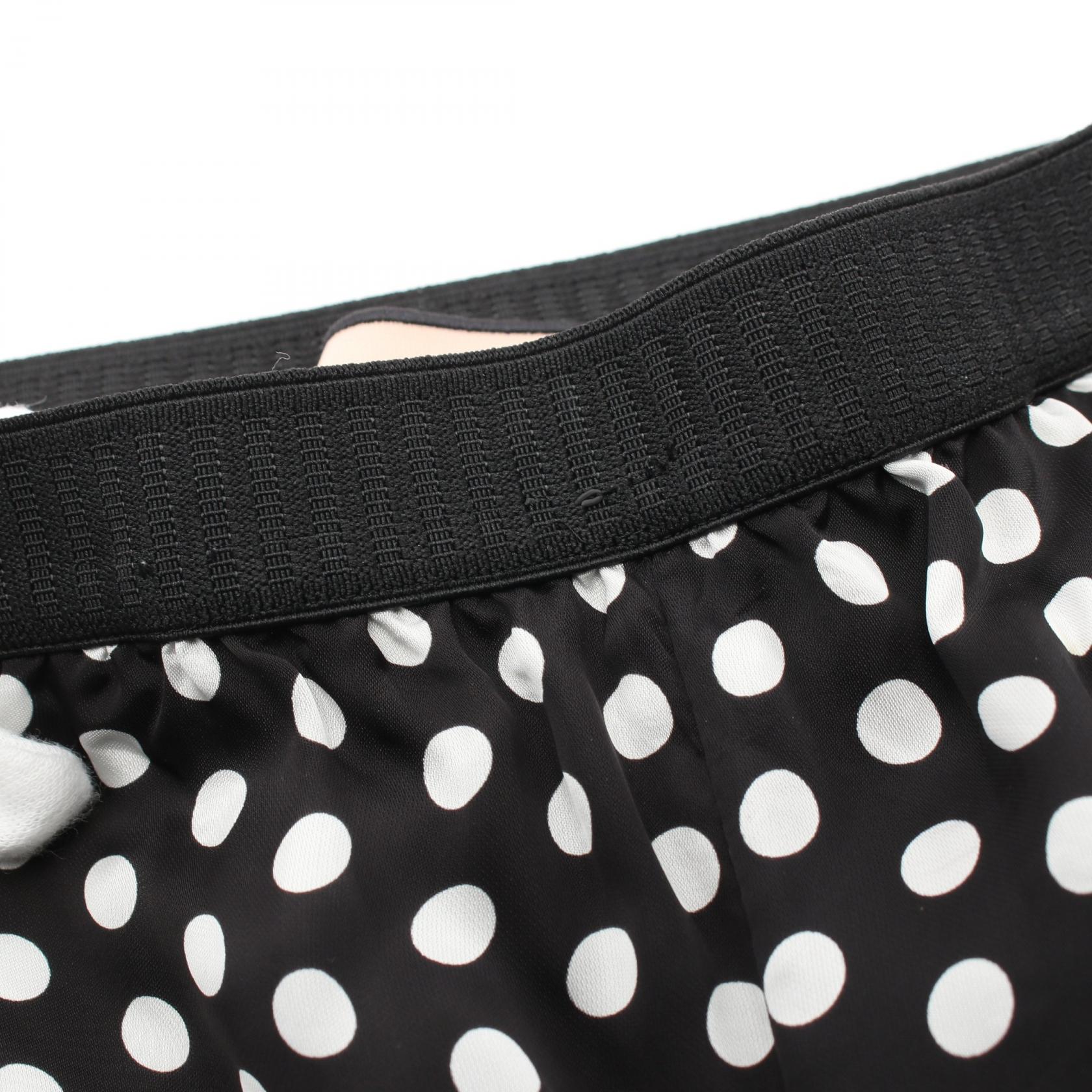 PLAN C Polka Dot Rayon Pants Black