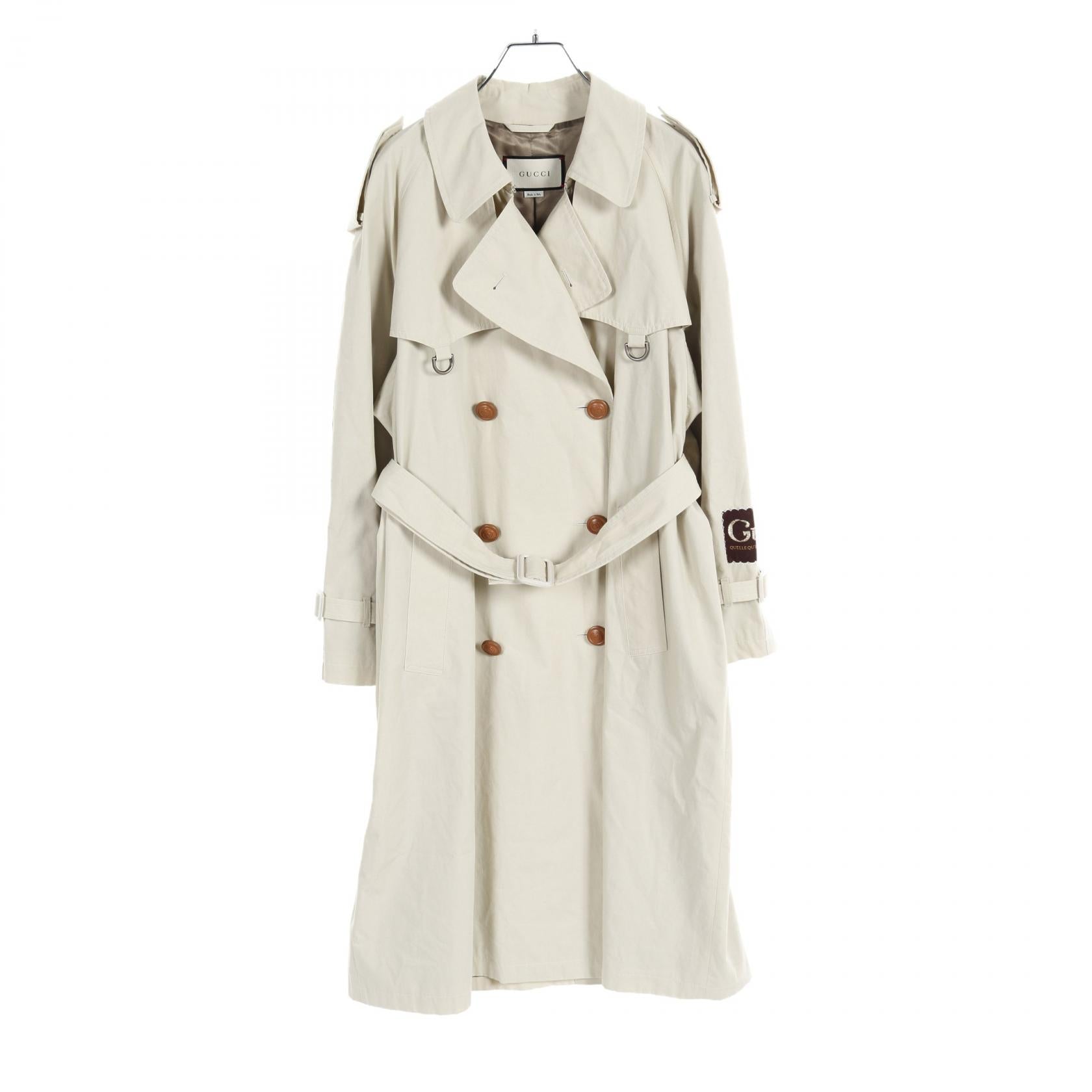 Gucci Cotton Trench Coat Outerwear