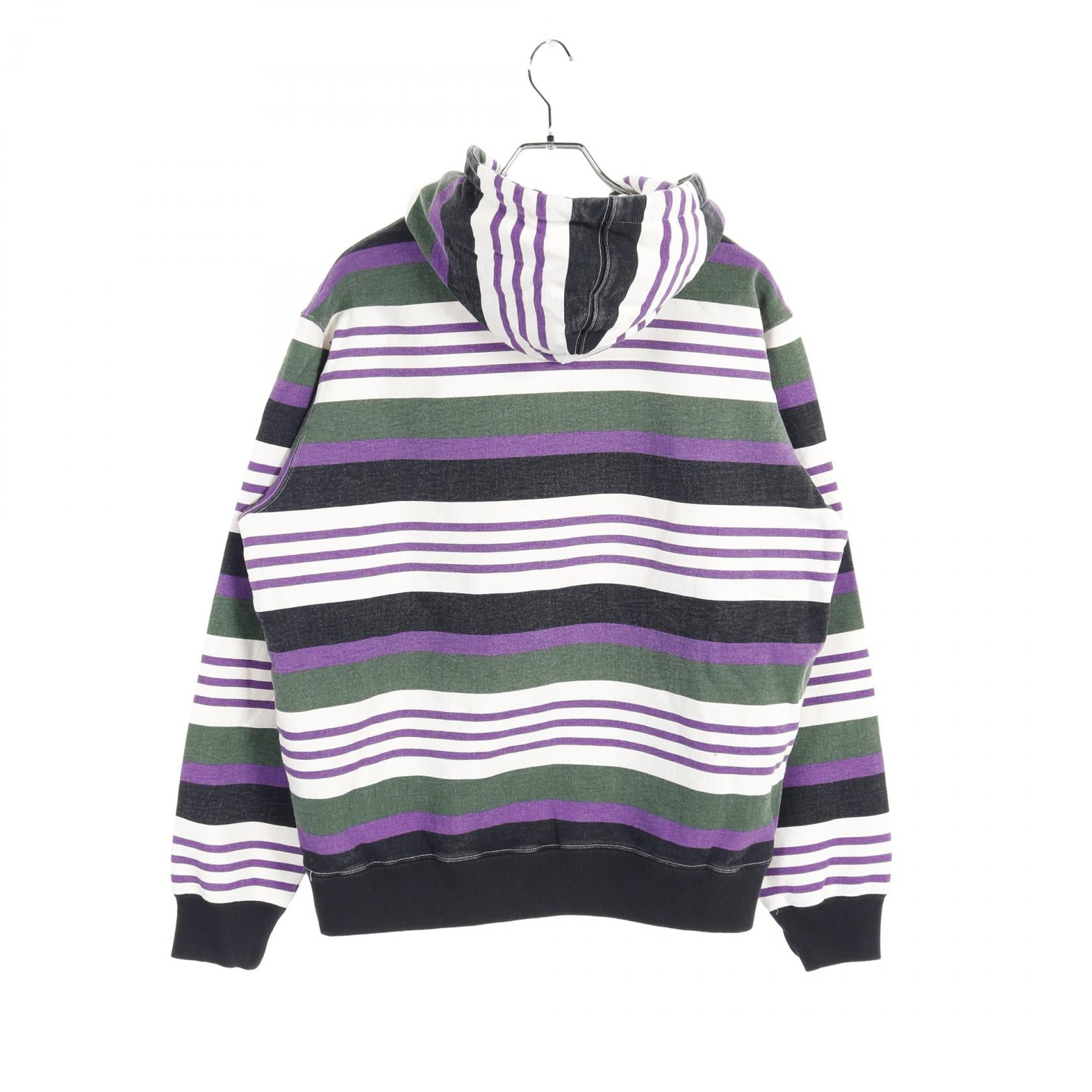 Supreme Striped Hooded Sweatshirt Cotton