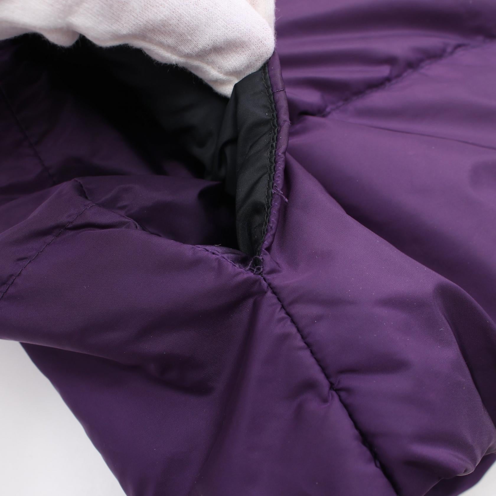 Miu Miu Nylon Down Jacket Purple