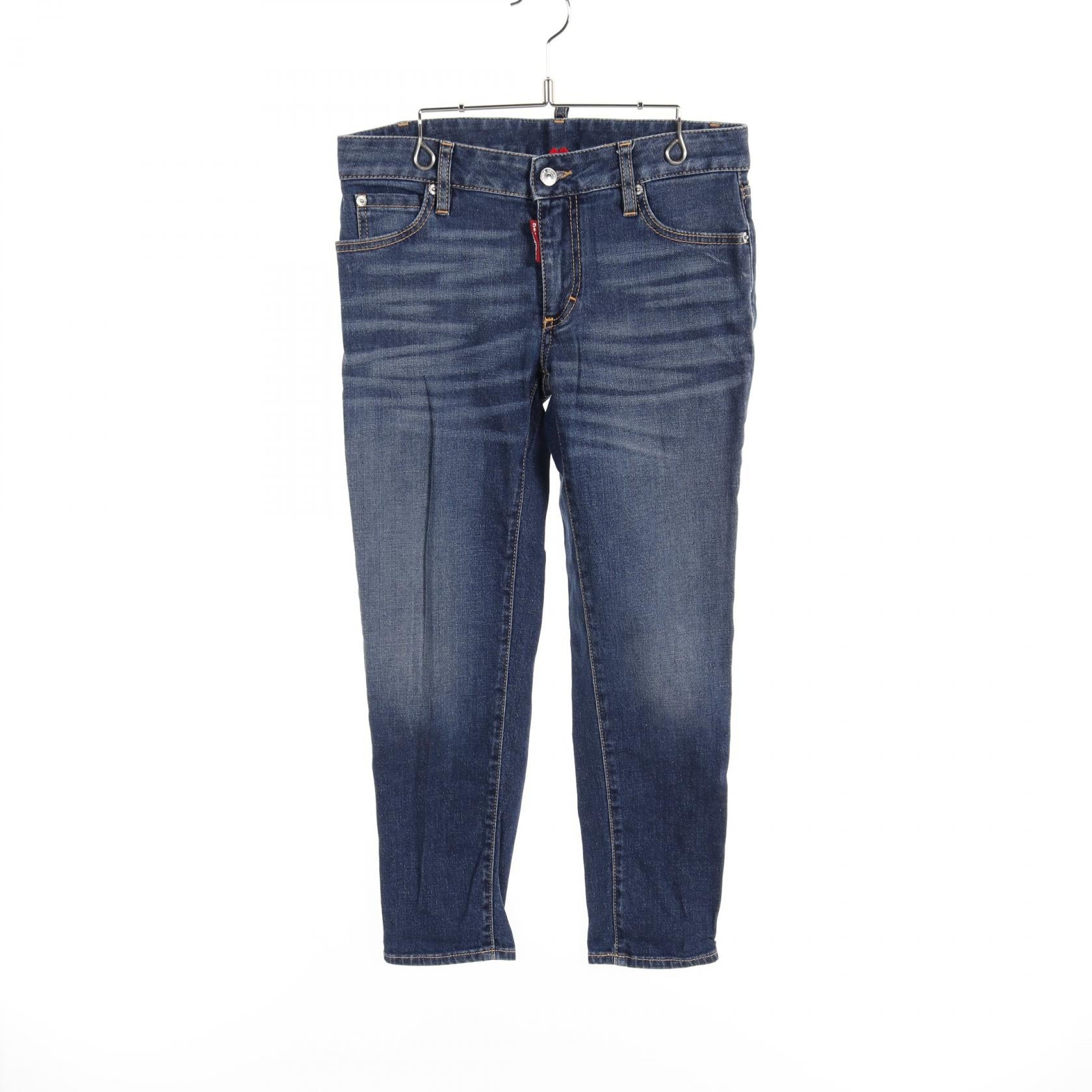 Dsquared2 Cotton Denim Pants Navy