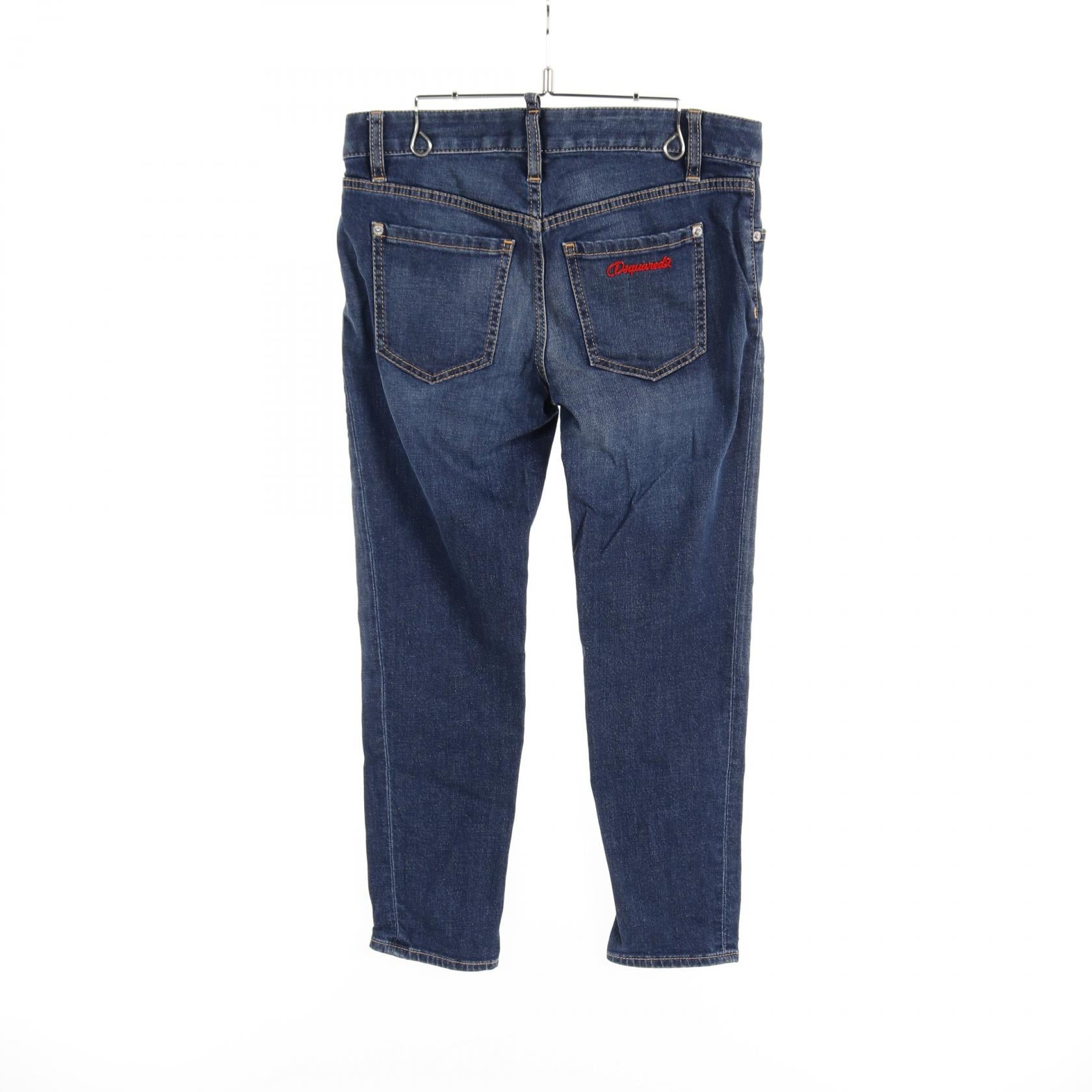 Dsquared2 Cotton Denim Pants Navy