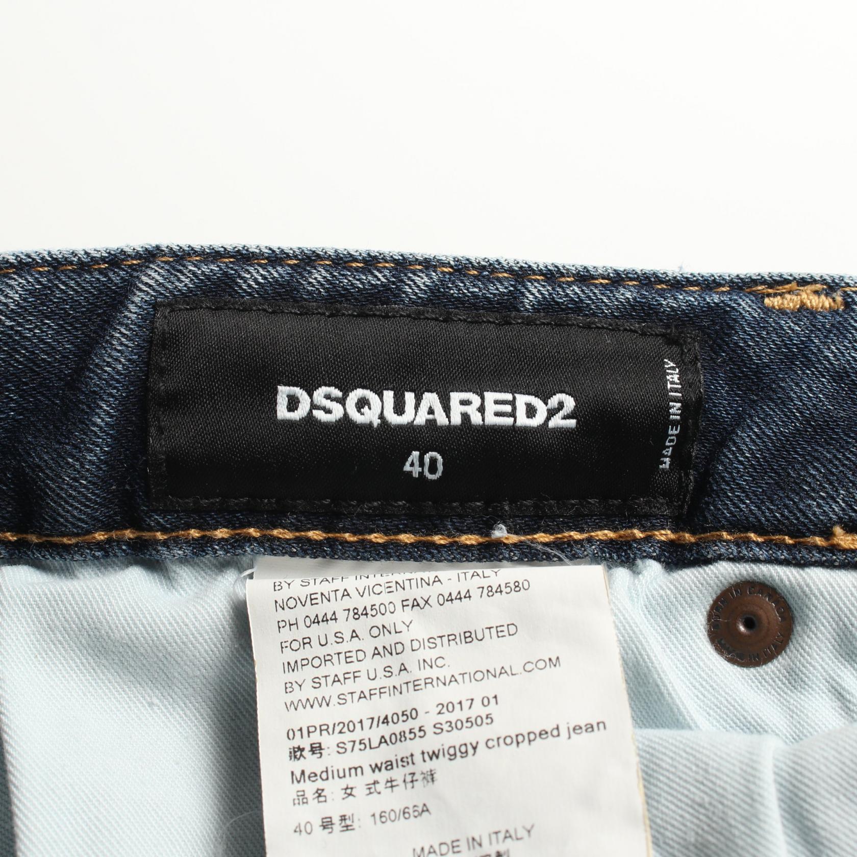 DSQUARED2 Denim Pants Cotton Navy Women