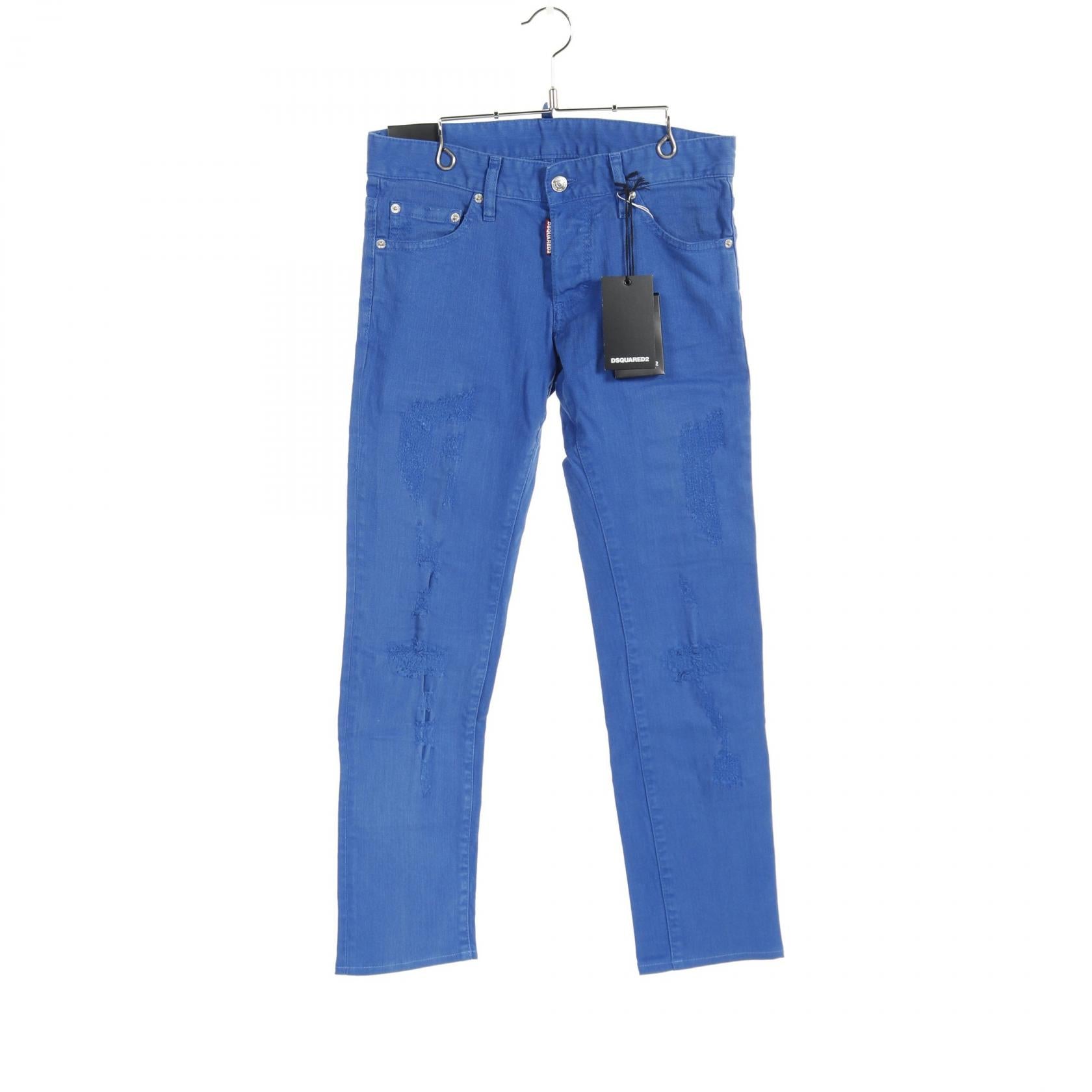 DSQUARED2 Cotton Pants for Men Blue