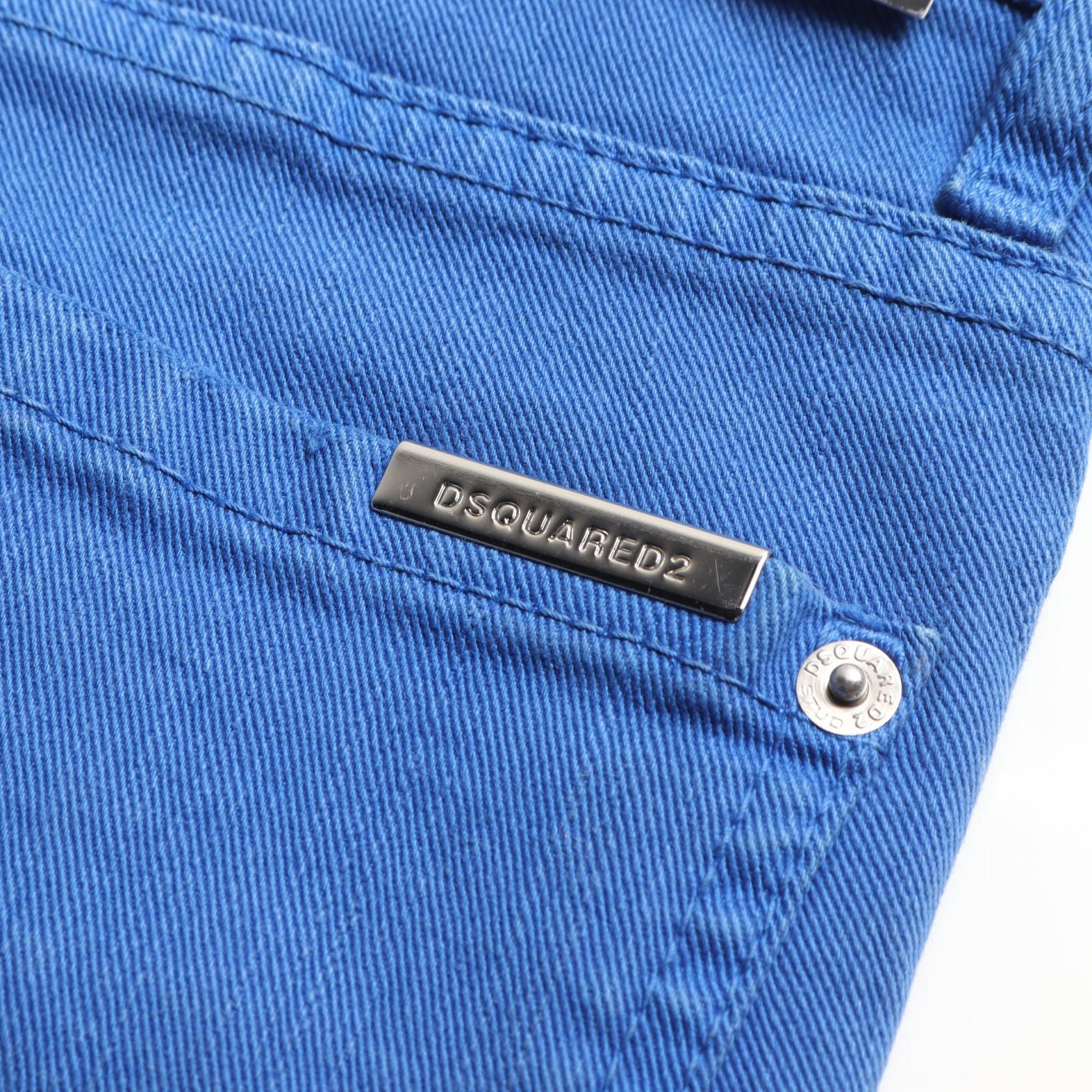 DSQUARED2 Cotton Pants for Men Blue