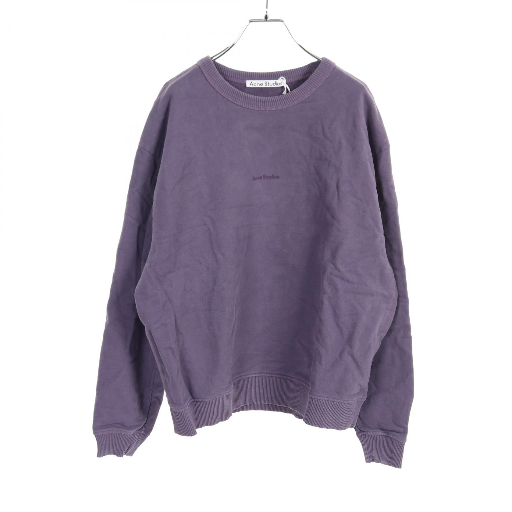 Acne Studios Logo Sweatshirt Cotton Purple