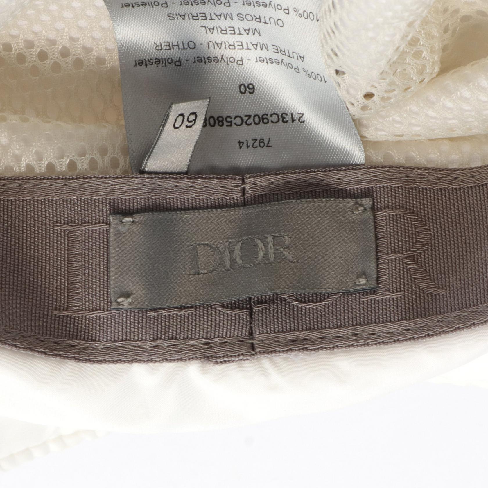 Dior Safari Hat Polyester White