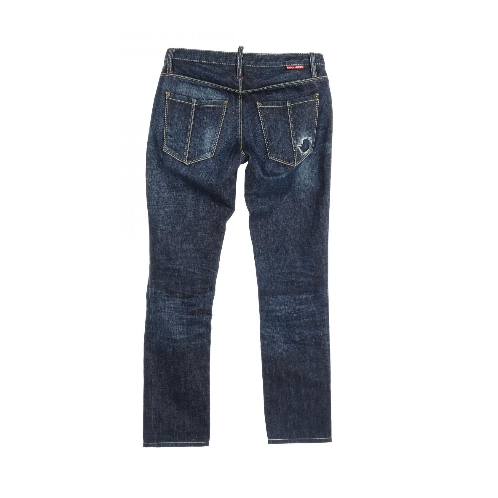 DSQUARED2 Men's Cotton Denim Pants Navy