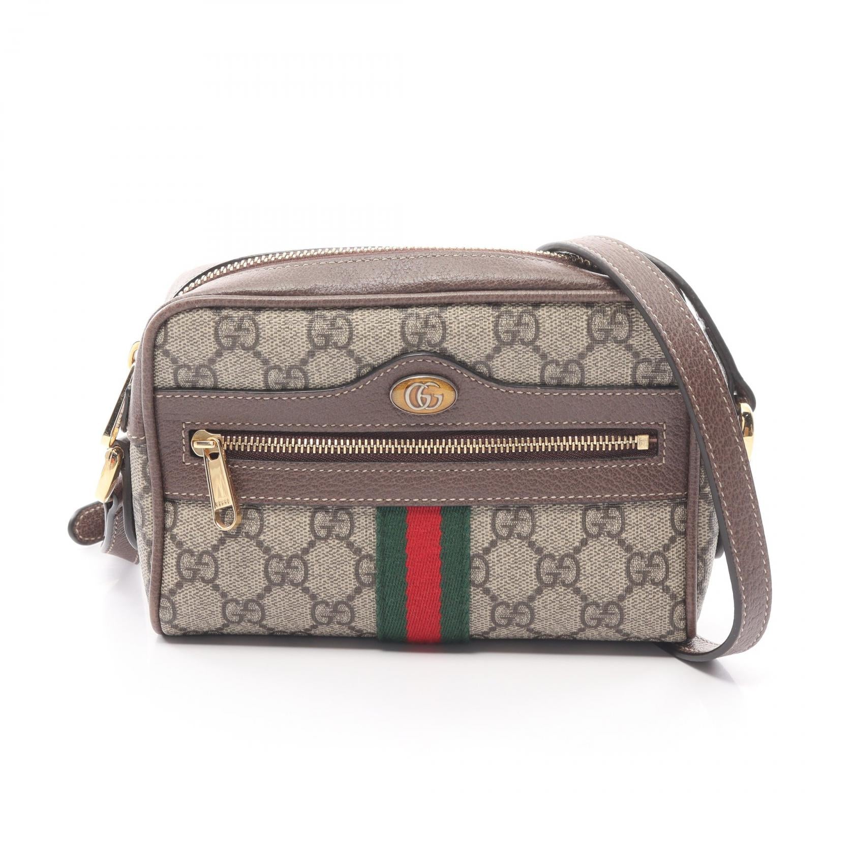 Gucci GG Supreme Ophidia Crossbody Bag Canvas Crossbody Bag in Very Good Condition