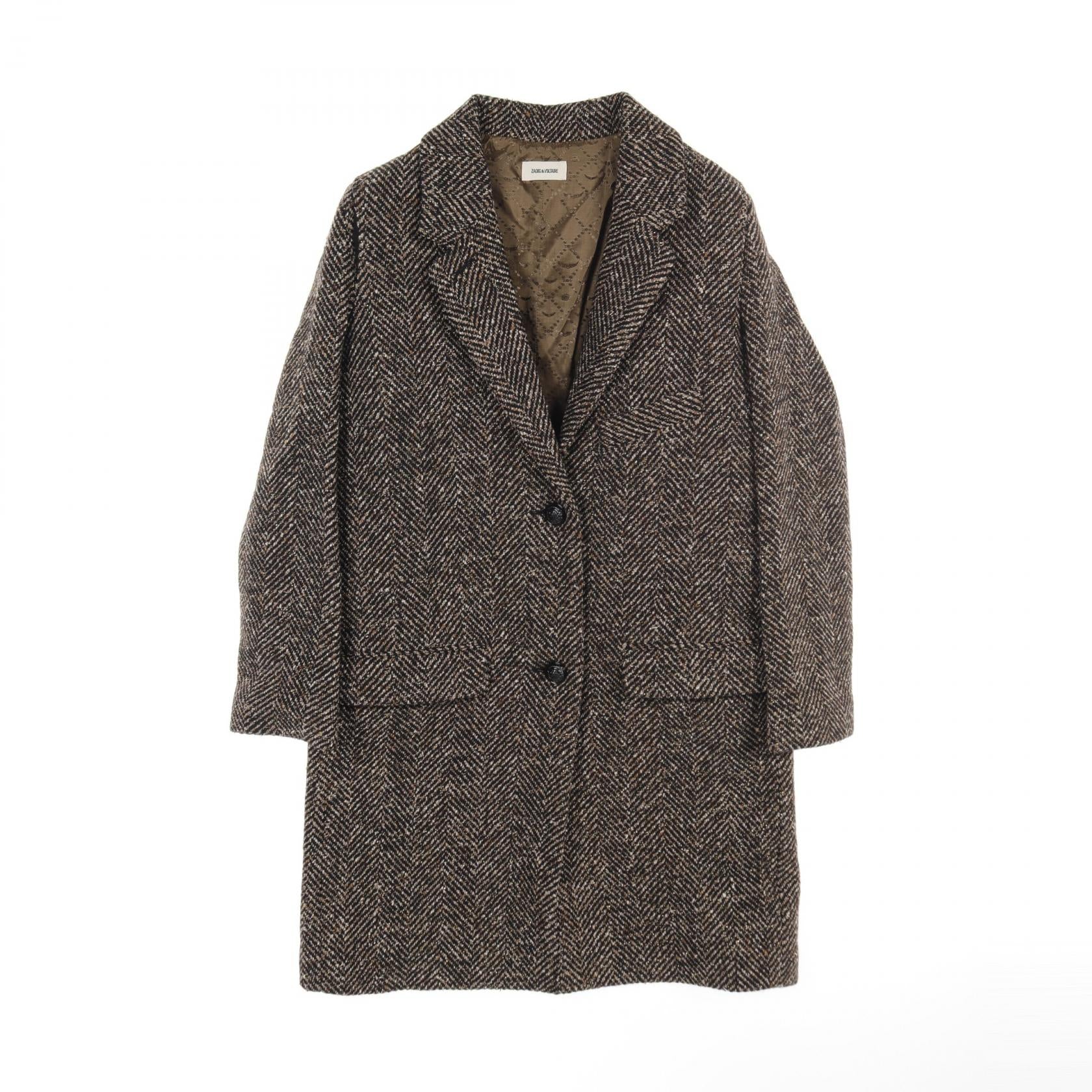 ZADIG&VOLTAIRE MARLA LAINAGE Wool Silk Blend Coat