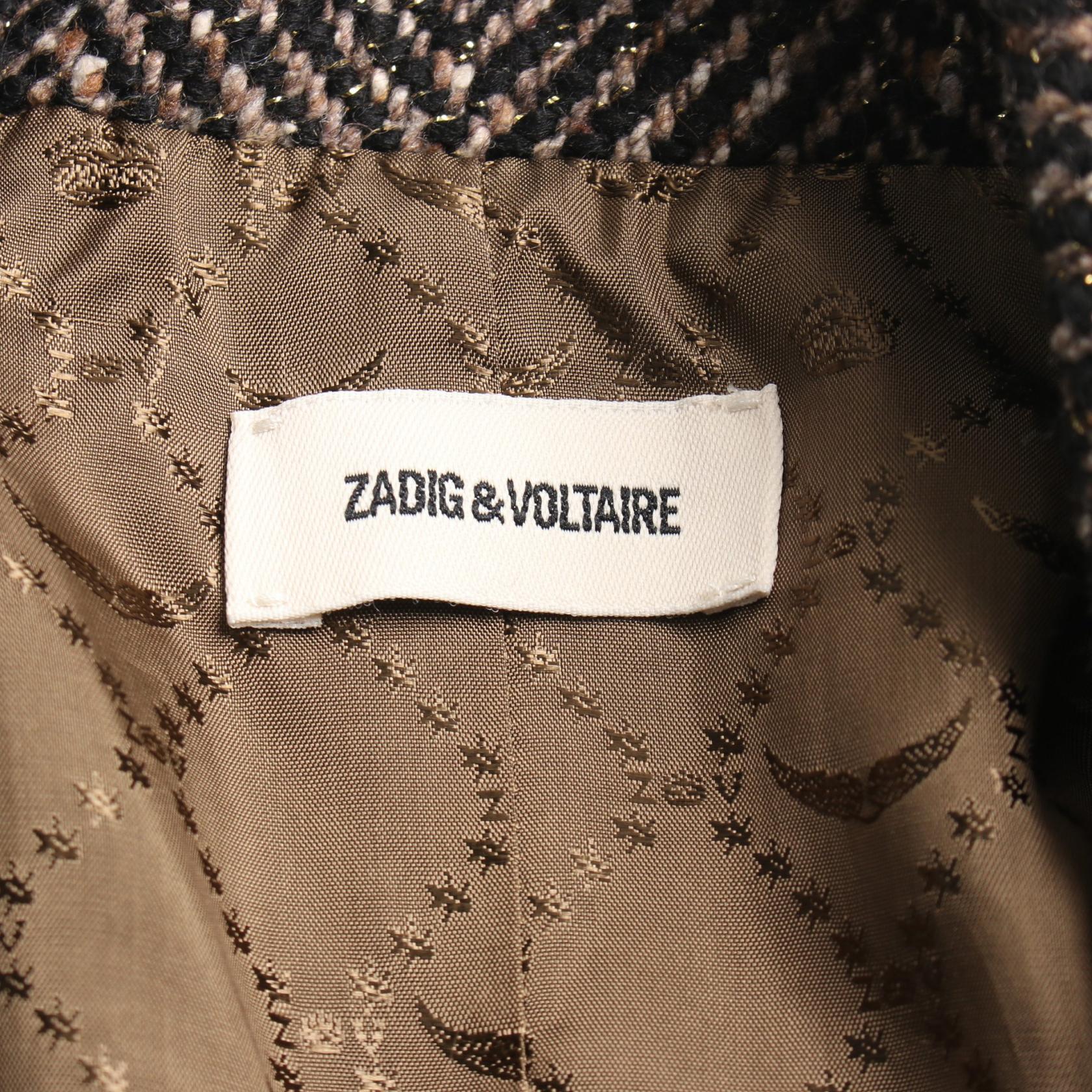 ZADIG&VOLTAIRE MARLA LAINAGE Wool Silk Blend Coat