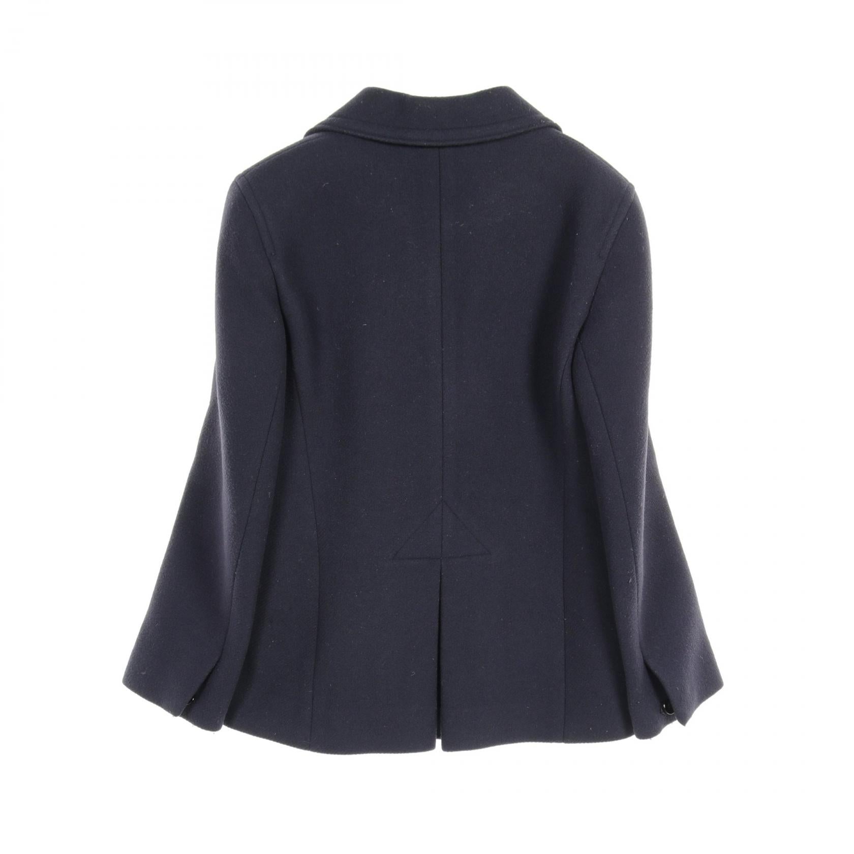 Chloe Wool Peacoat Navy Outerwear