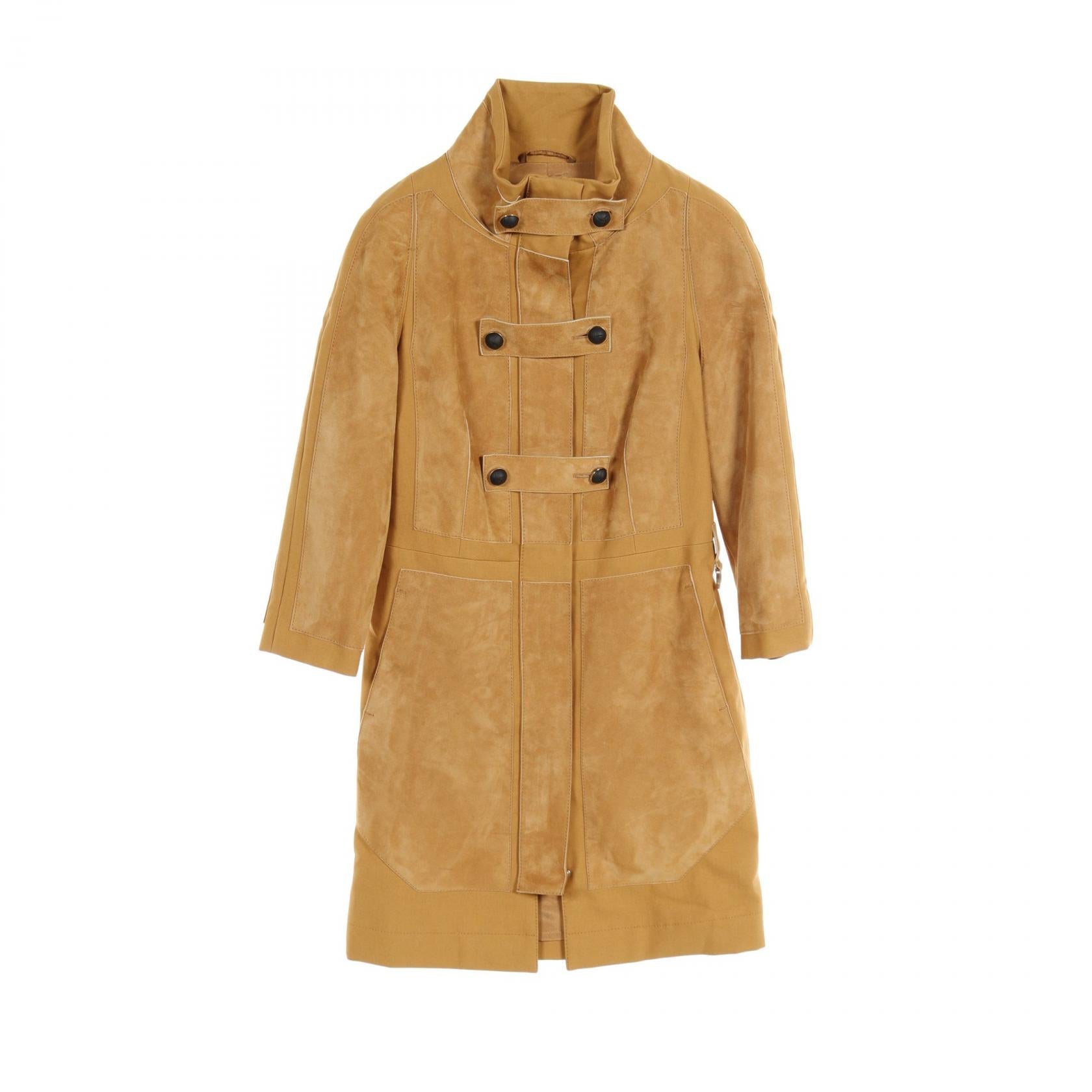 Tod's Suede Cotton Outerwear Brown