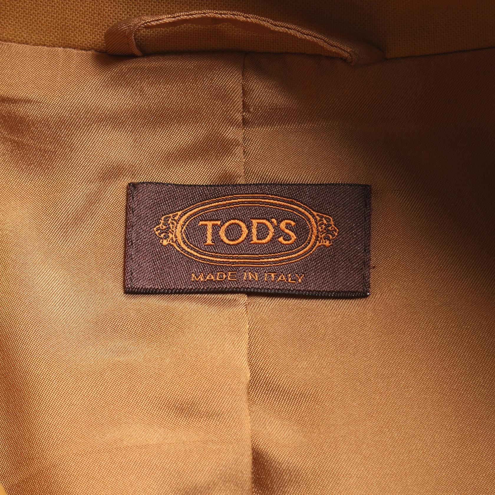 Tod's Suede Cotton Outerwear Brown