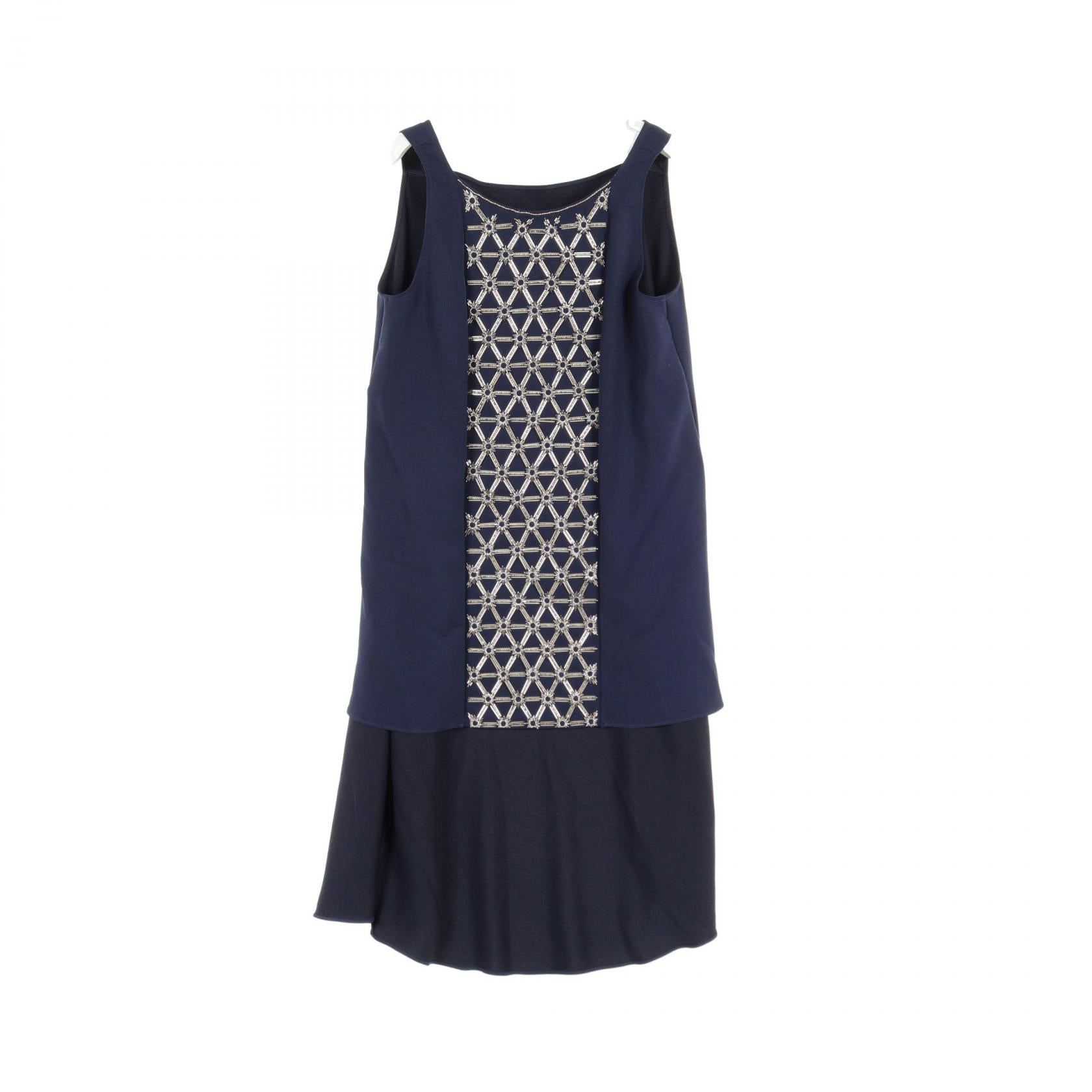 ADEAM Polyester Tank Top Navy