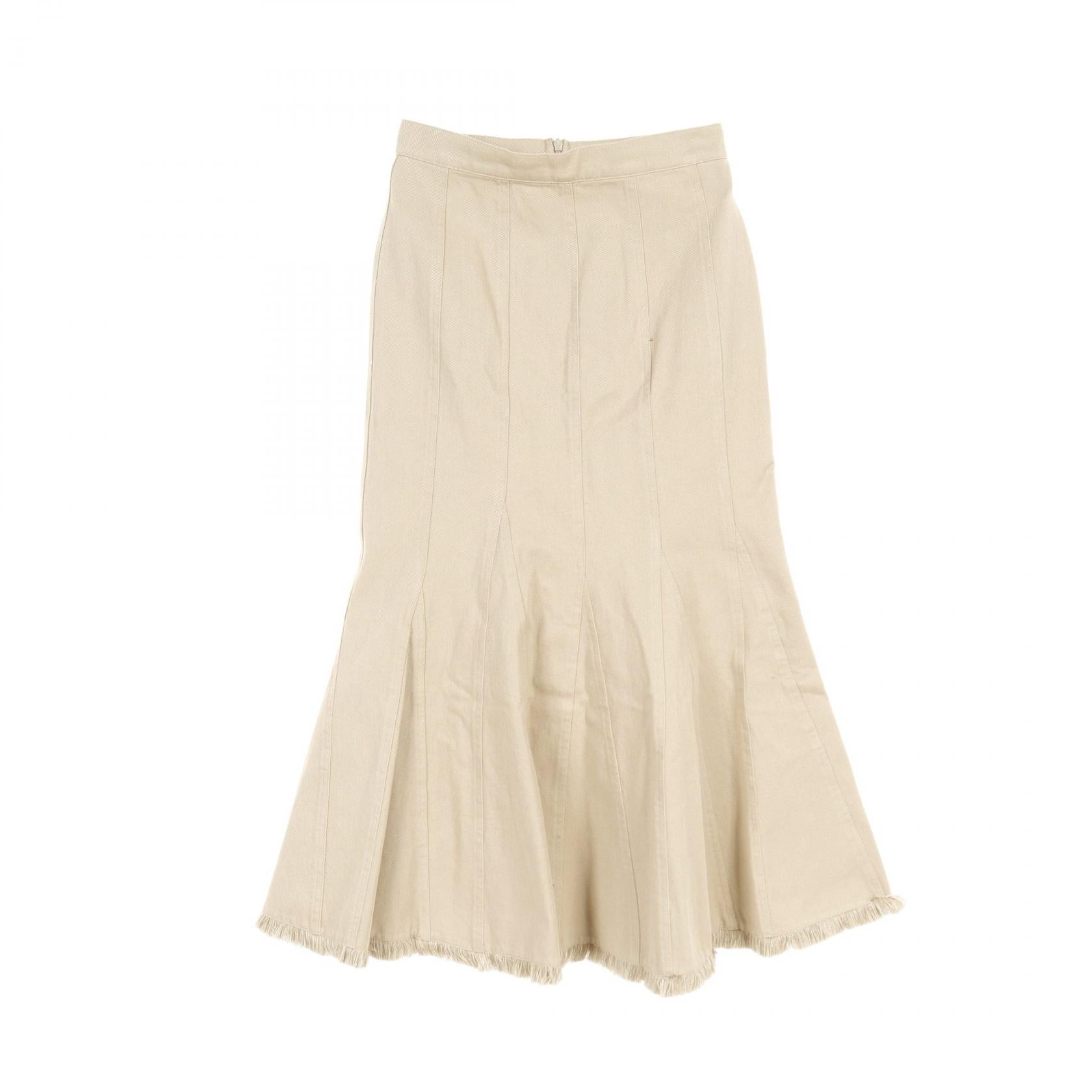 Max Mara Cotton Skirt Beige IT42