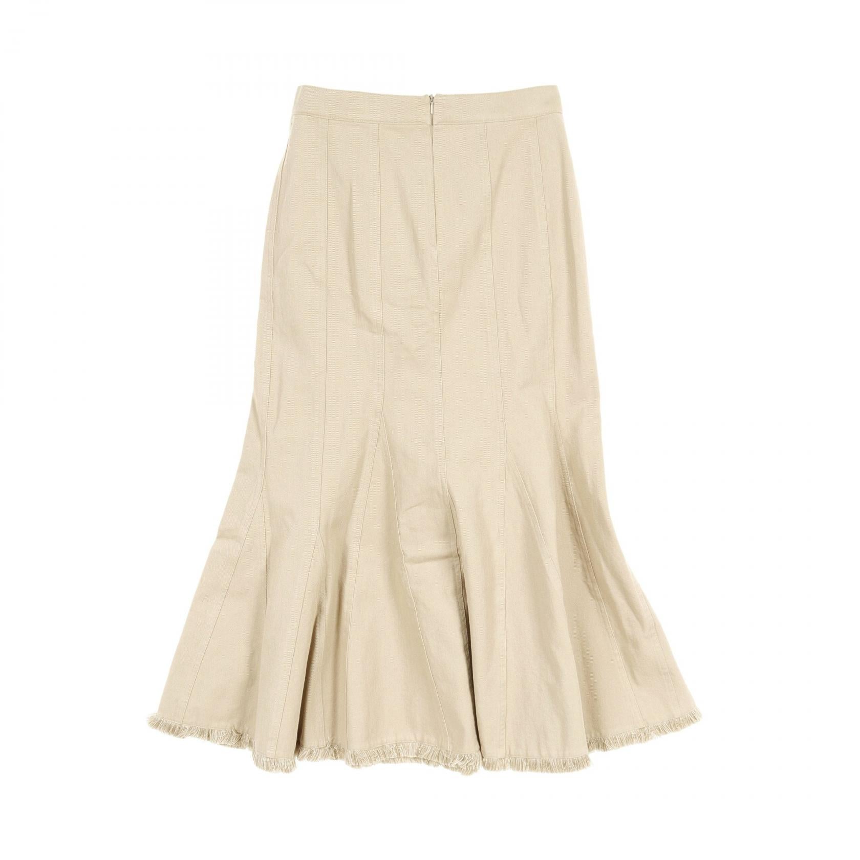 Max Mara Cotton Skirt Beige IT42