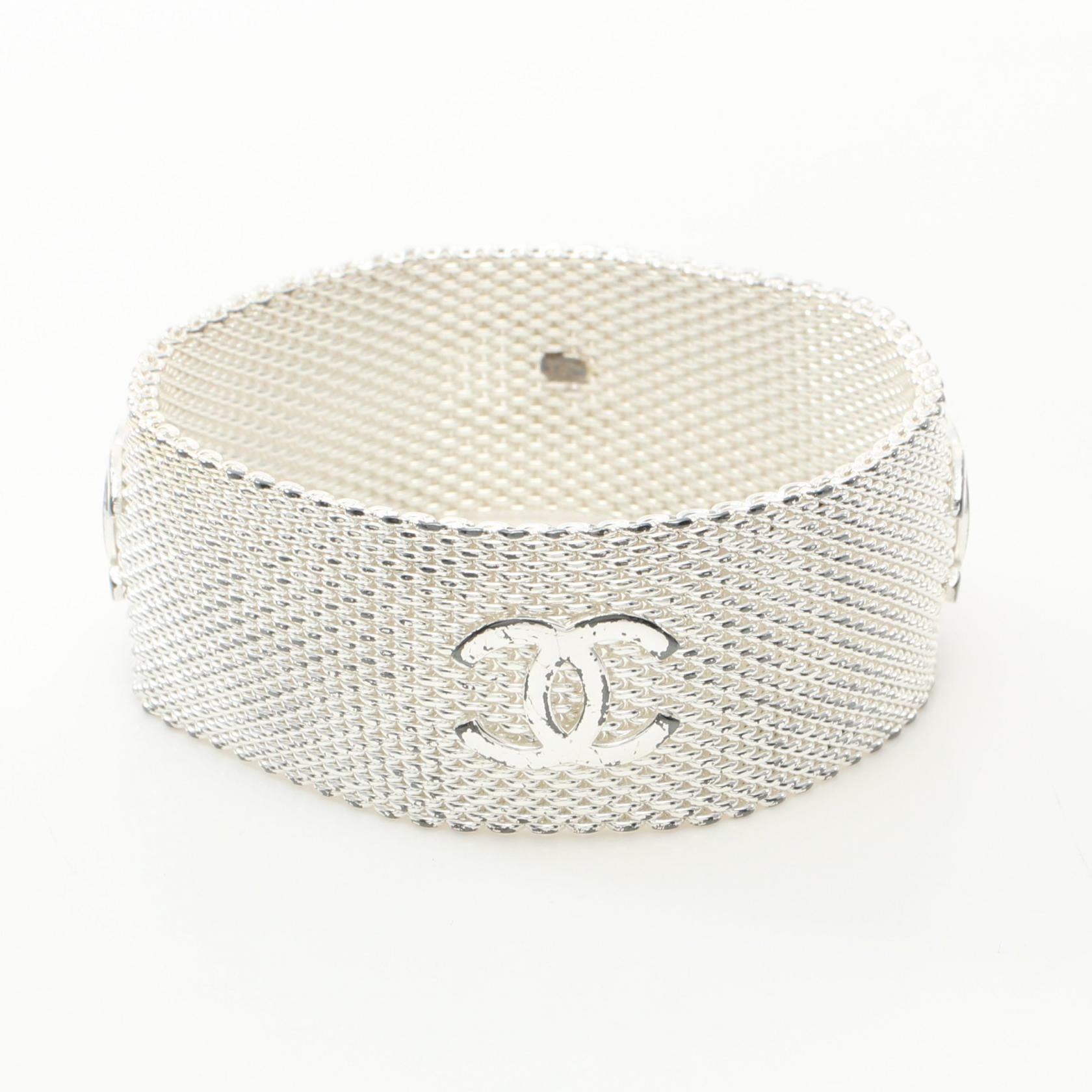 Chanel CC Mesh Bracelet  Metal Bracelet 96A in Good Condition