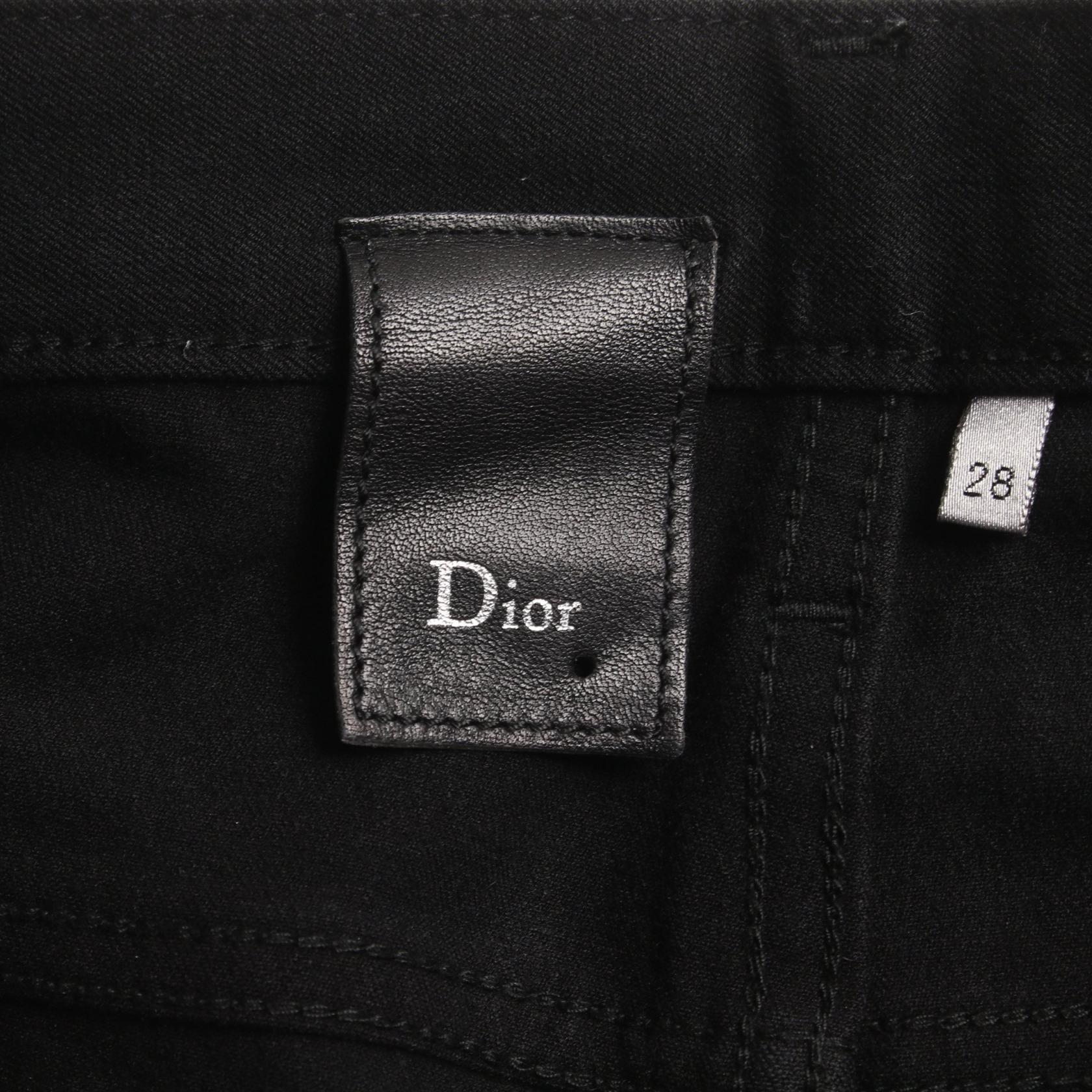 Dior Homme Rayon Pants Black Men