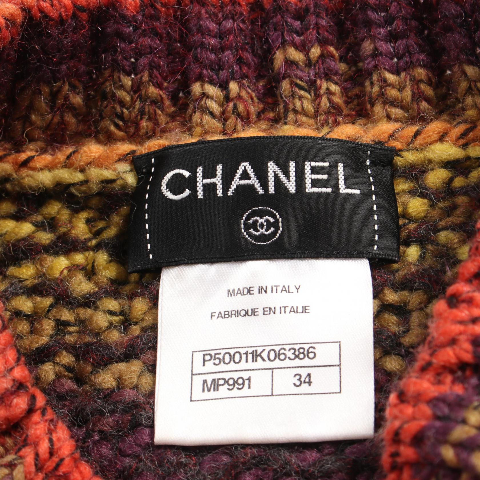 Chanel Wool Acrylic Alpaca Knit Top