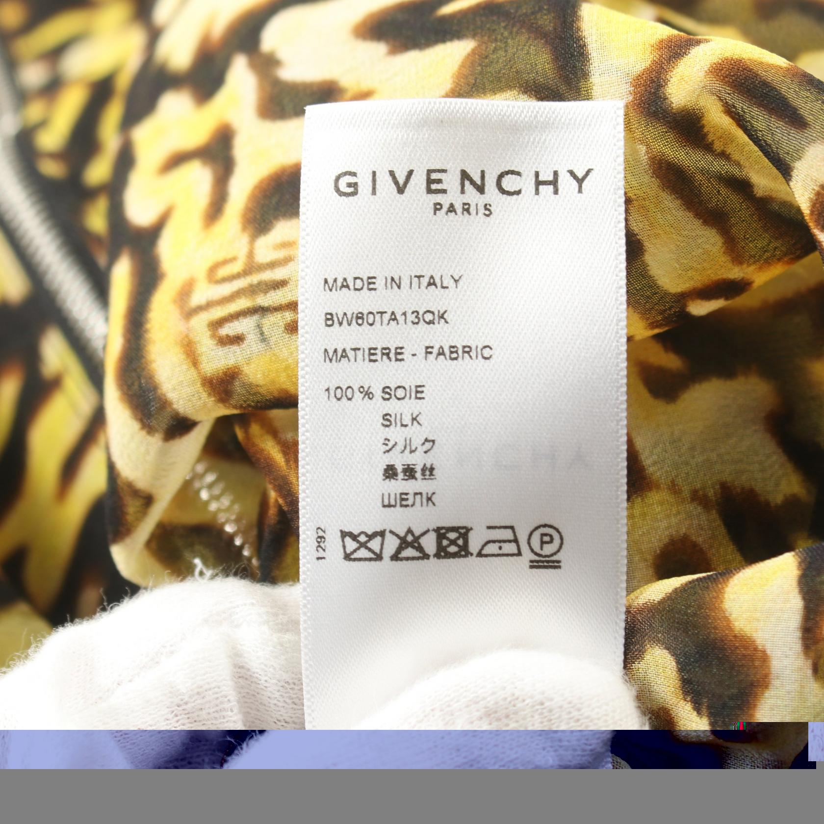 Givenchy Silk Top Yellow/Black