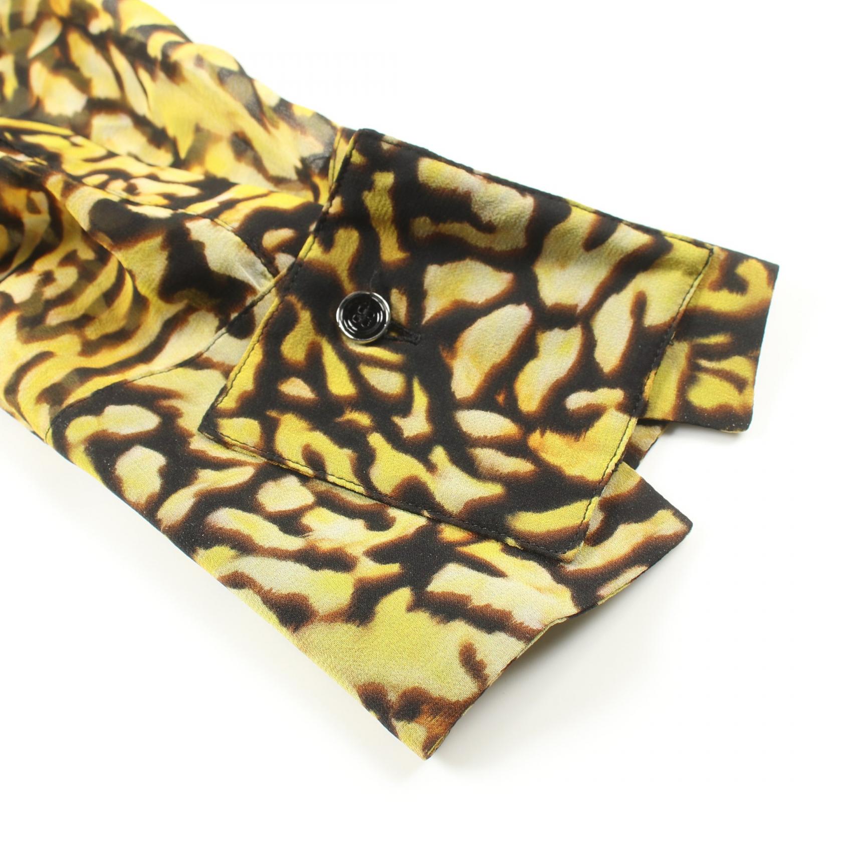 Givenchy Silk Top Yellow/Black