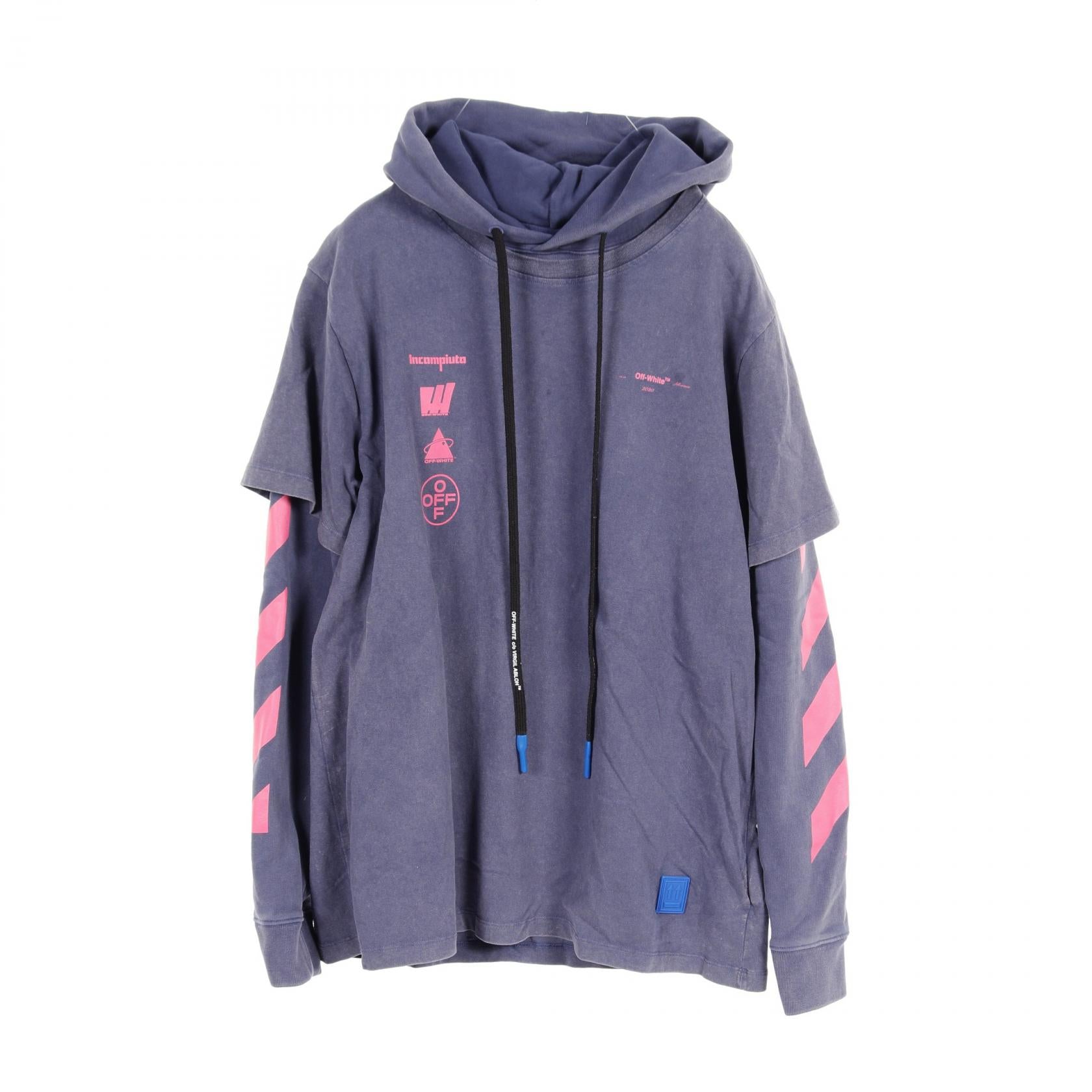 Off-White DIAG MARIANA Double Tee Hoodie