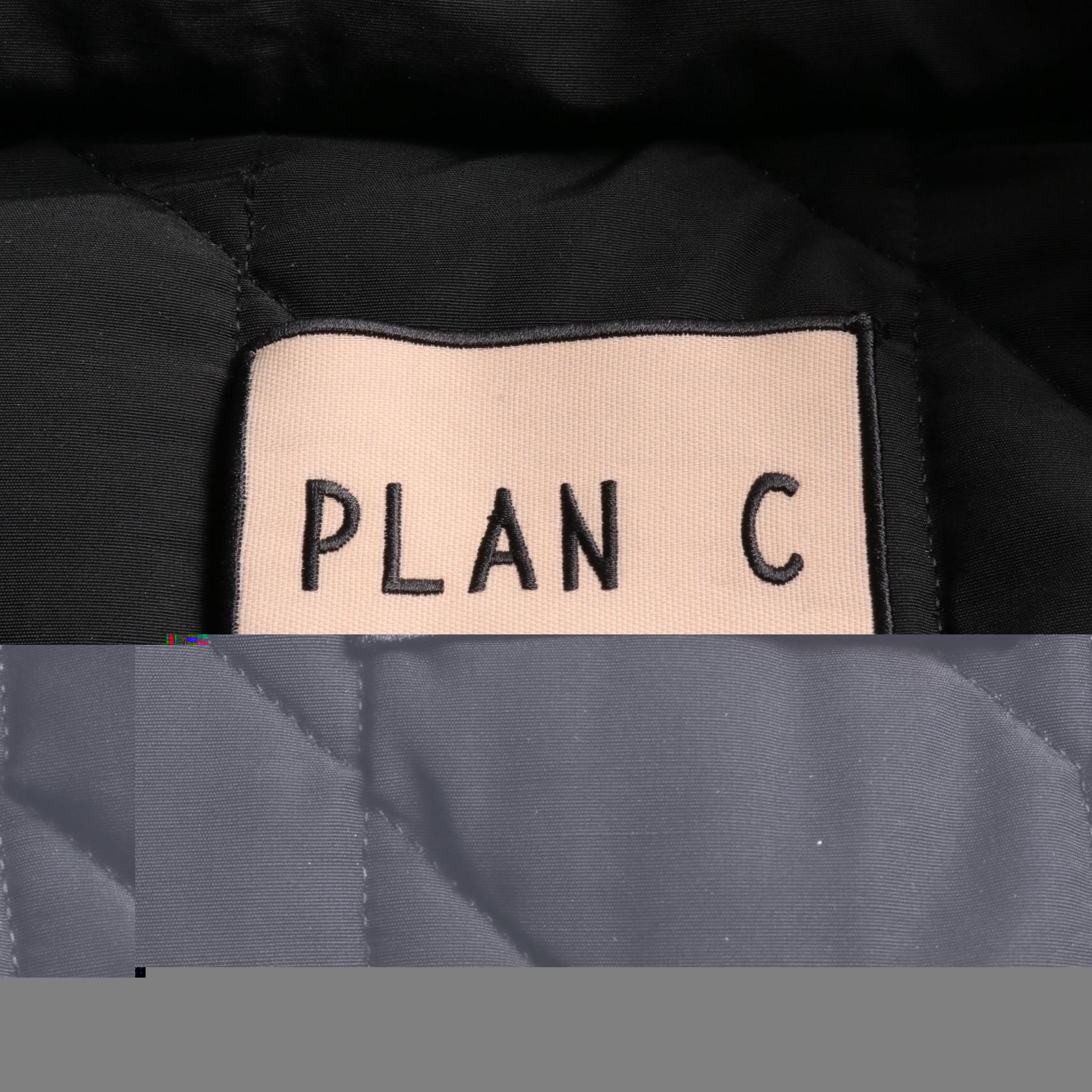 PLAN C Wool Cotton Outerwear Black/White/Navy