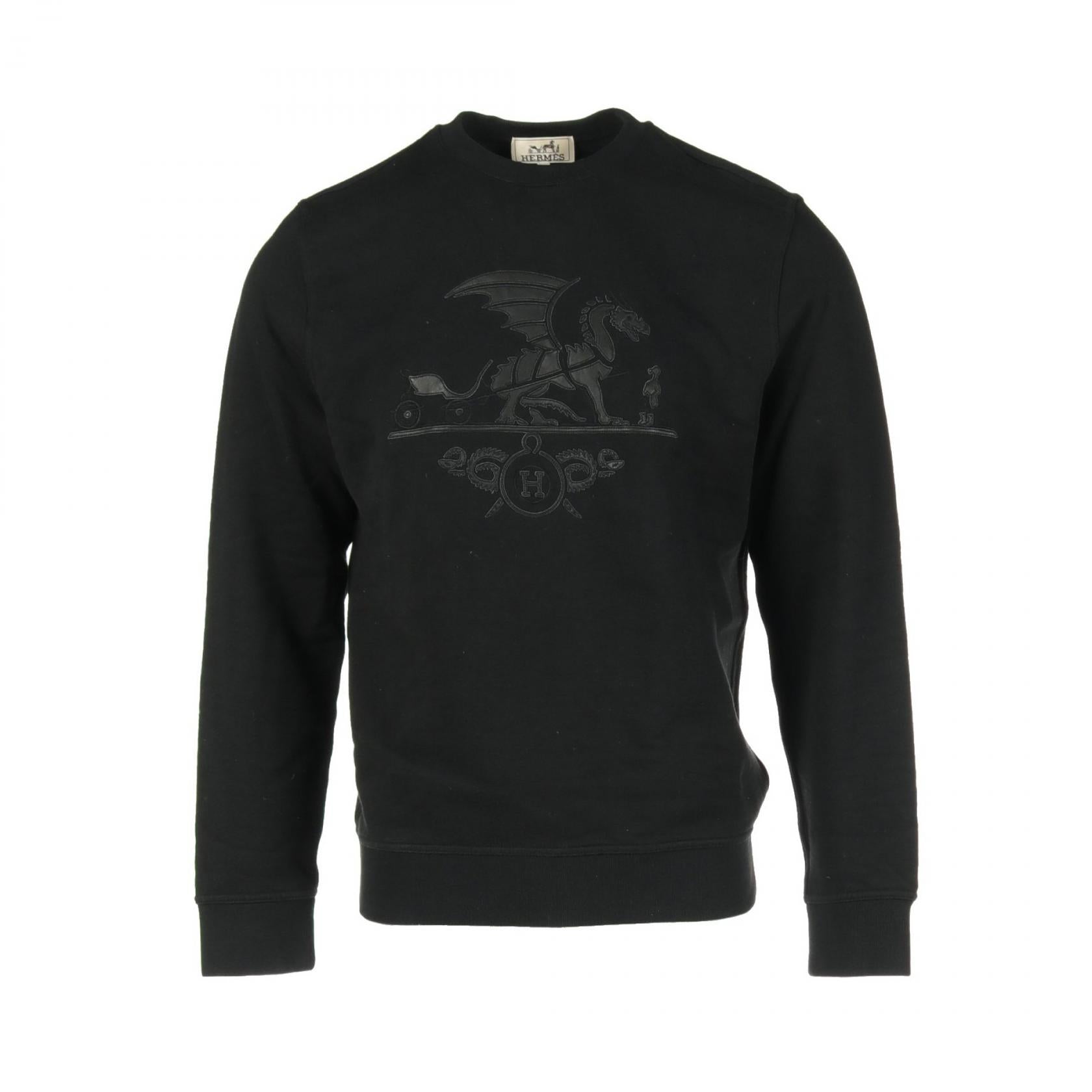 Hermes Ex-Libris Dragon Cotton Sweatshirt