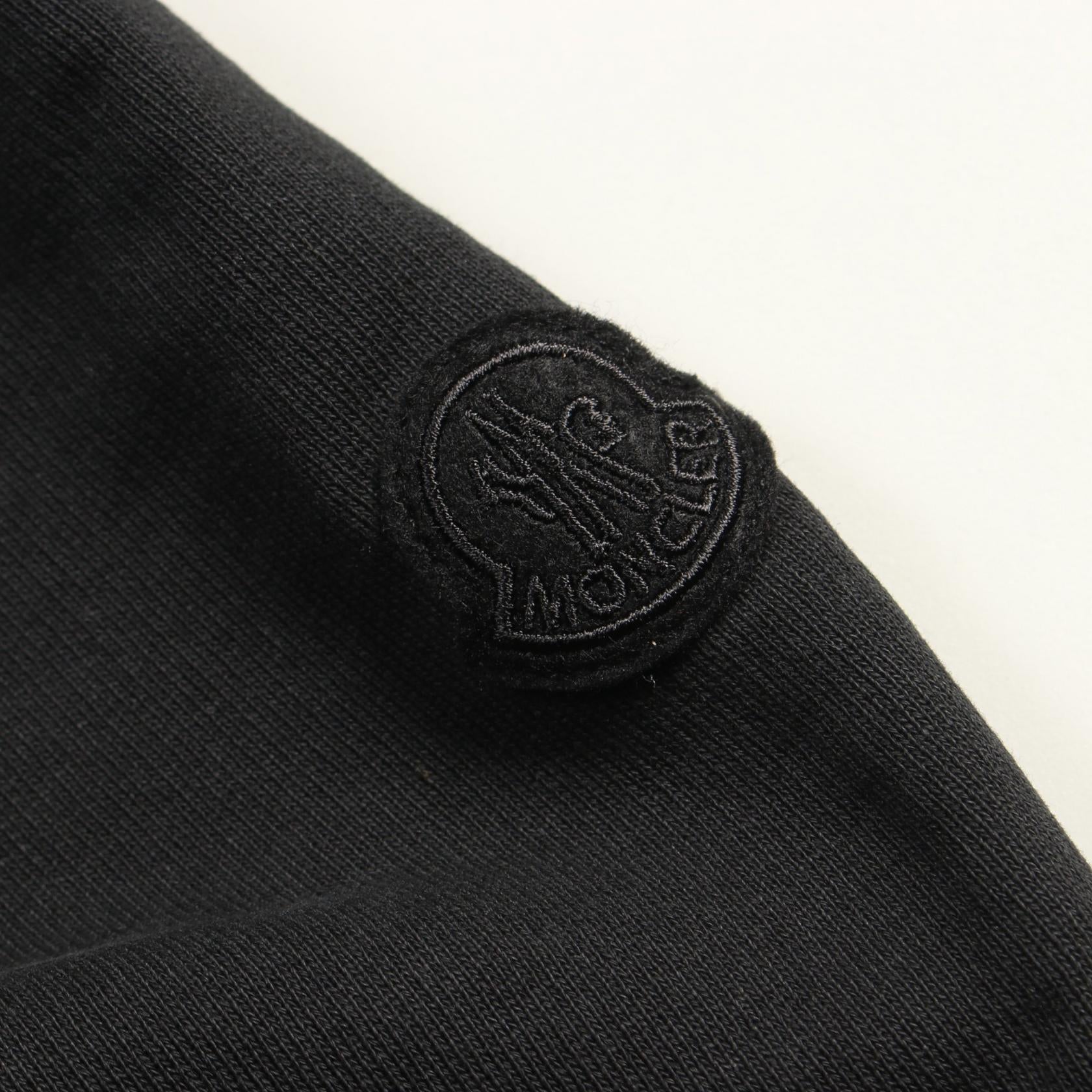 Moncler Cotton Hoodie Black Men