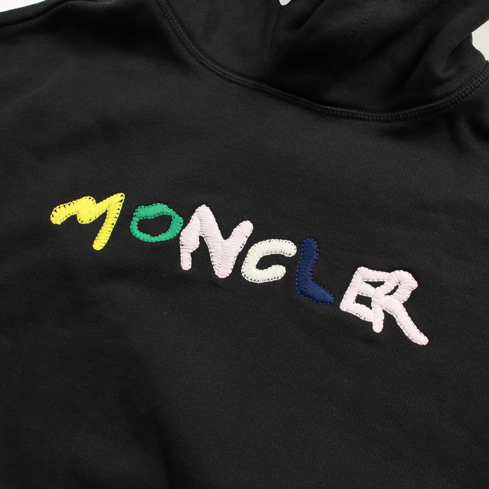 Moncler Cotton Hoodie Black Men