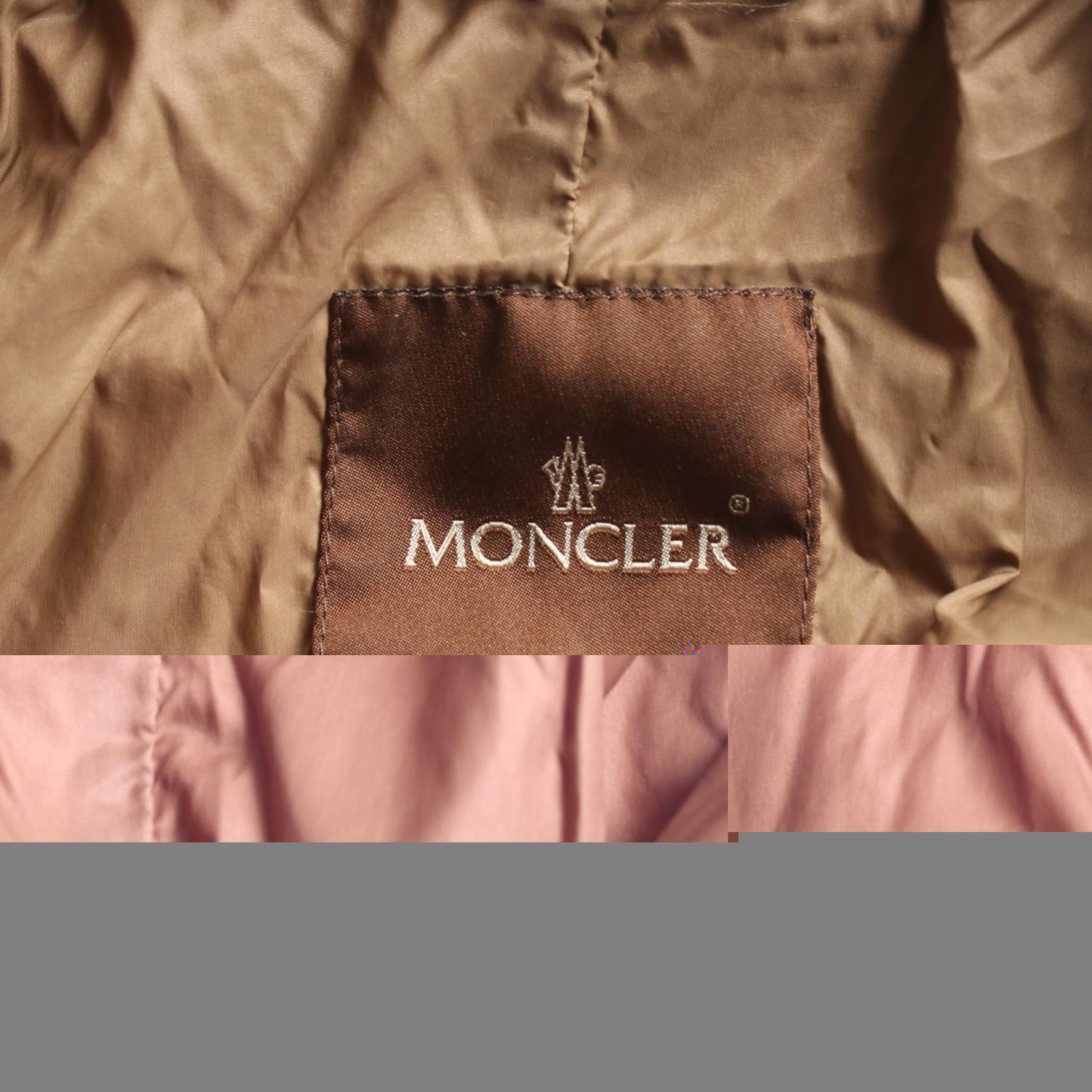 Moncler Polyester Down Jacket Brown