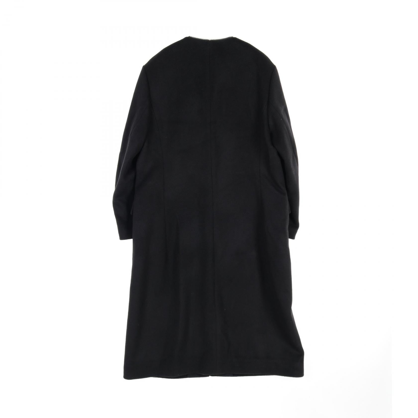 Noir Kei Ninomiya Wool Cashmere Zip-Up Coat