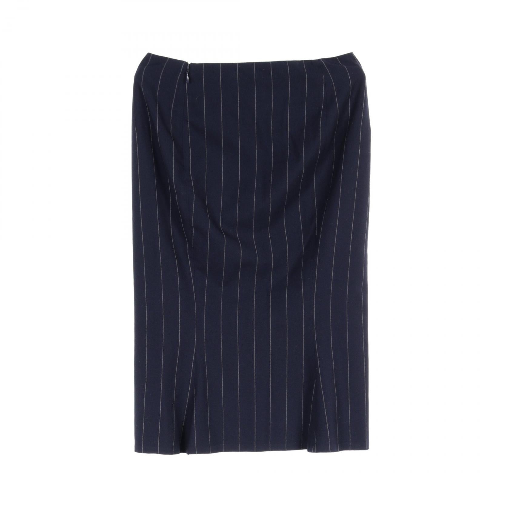 Ralph Lauren Wool Skirt Navy Women