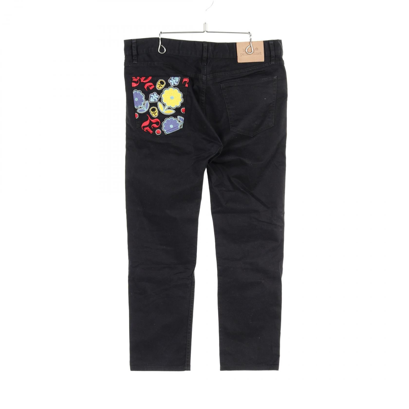 Lucien Pellat-Finet Cotton Pants Black/Multicolor