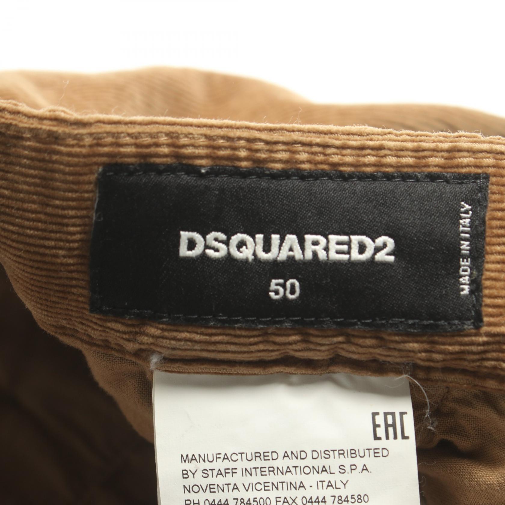 DSQUARED2 Cotton Pants Brown Men