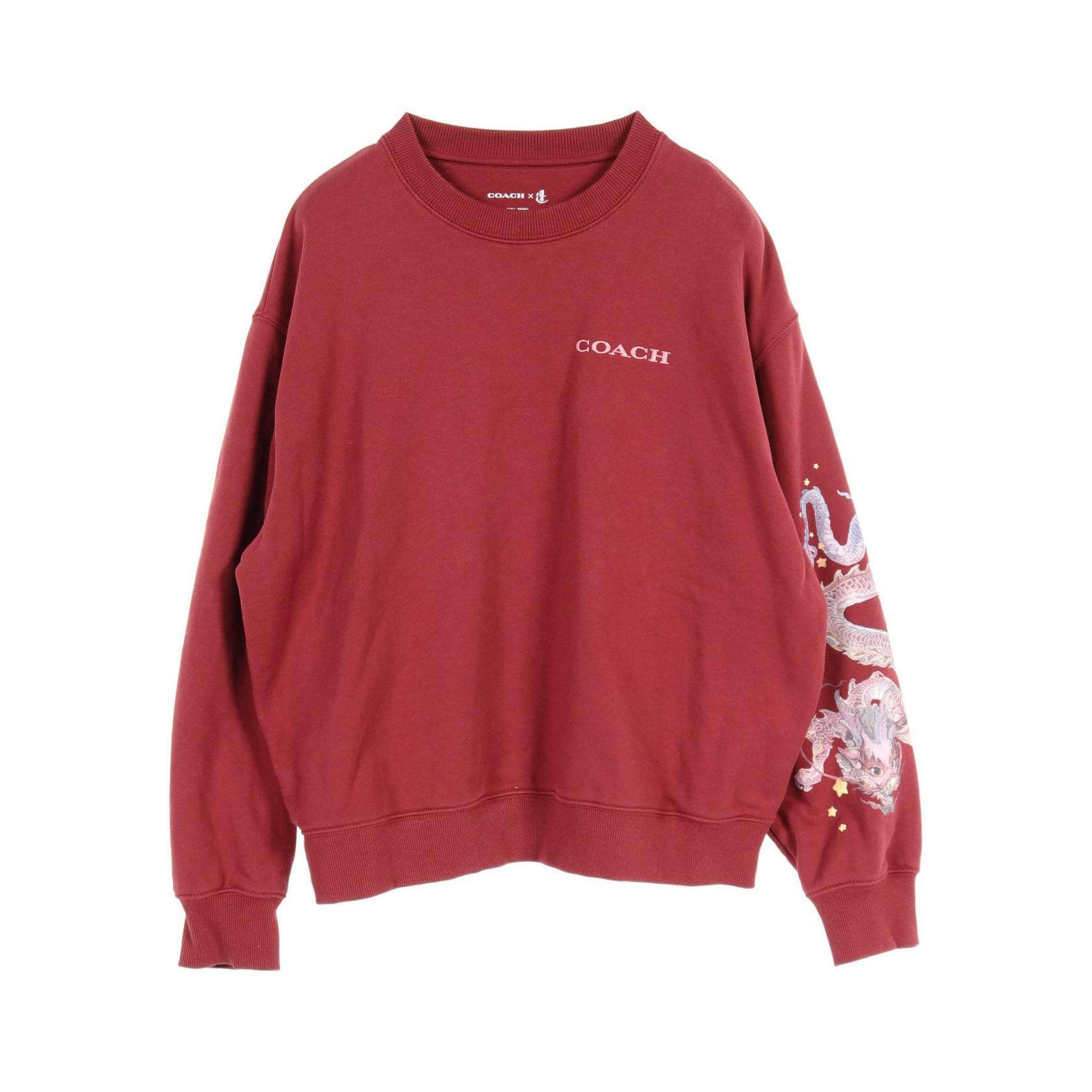 Coach New Year Dragon Crewneck Sweatshirt Red