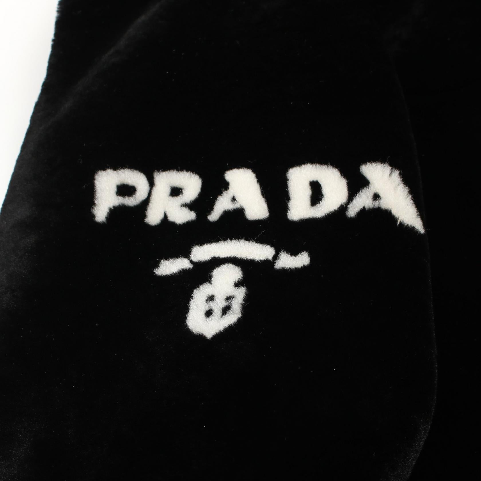 Prada Shearling Sheepskin Outerwear Black